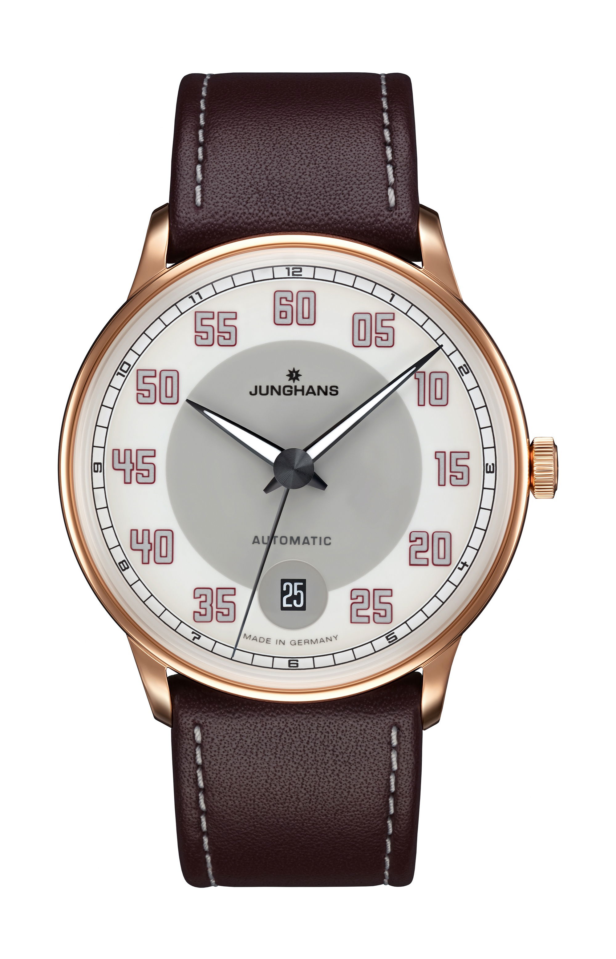 Junghans Meister Driver Automatic luxury timepiece - detailed view