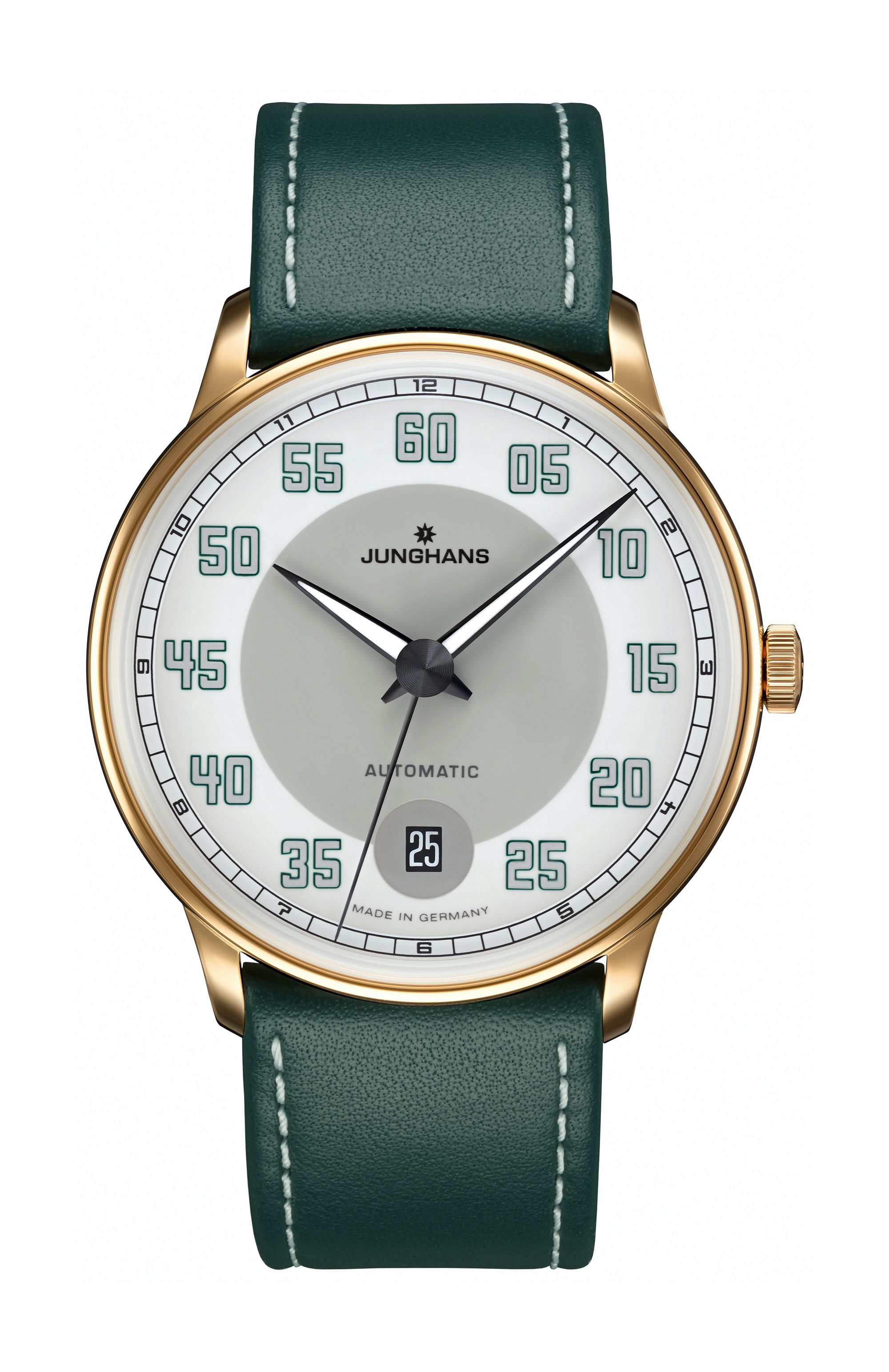 Junghans Meister Driver Automatic luxury timepiece - detailed view