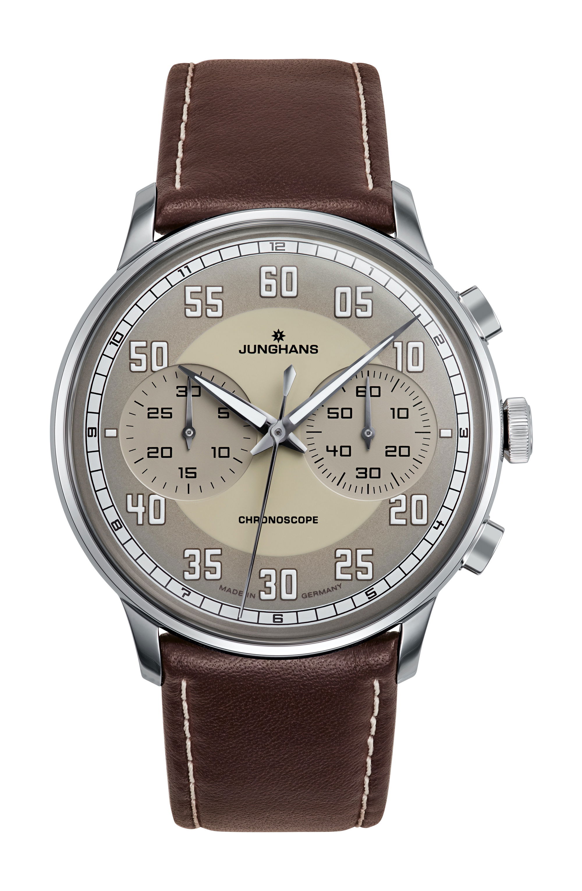 Junghans Meister Driver Chronoscope luxury timepiece - detailed view