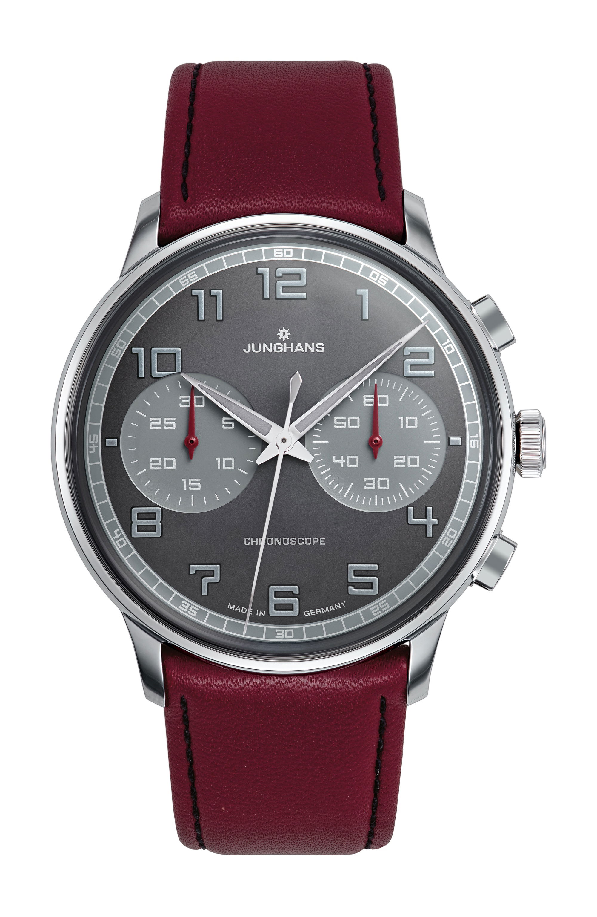 Junghans Meister Driver Chronoscope luxury timepiece - detailed view