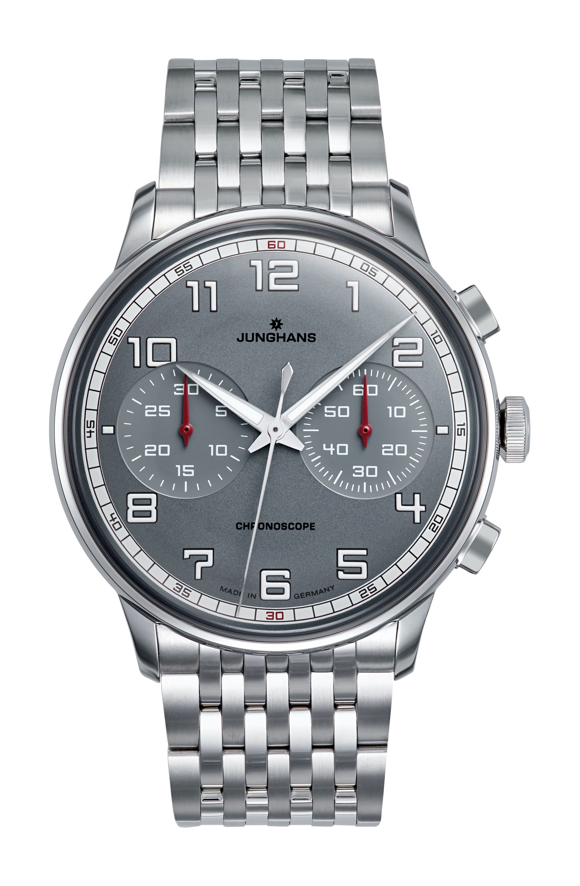 Junghans Meister Driver Chronoscope luxury timepiece - detailed view