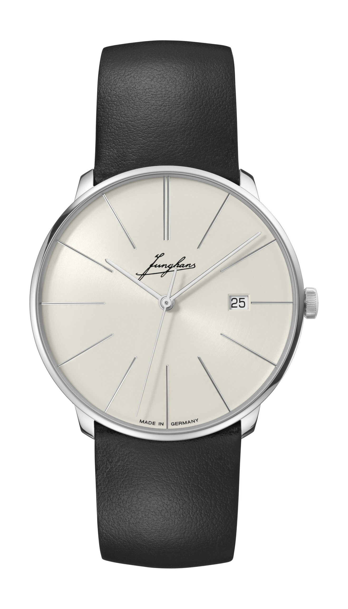 Junghans Meister fein Automatic Signatur luxury timepiece - detailed view