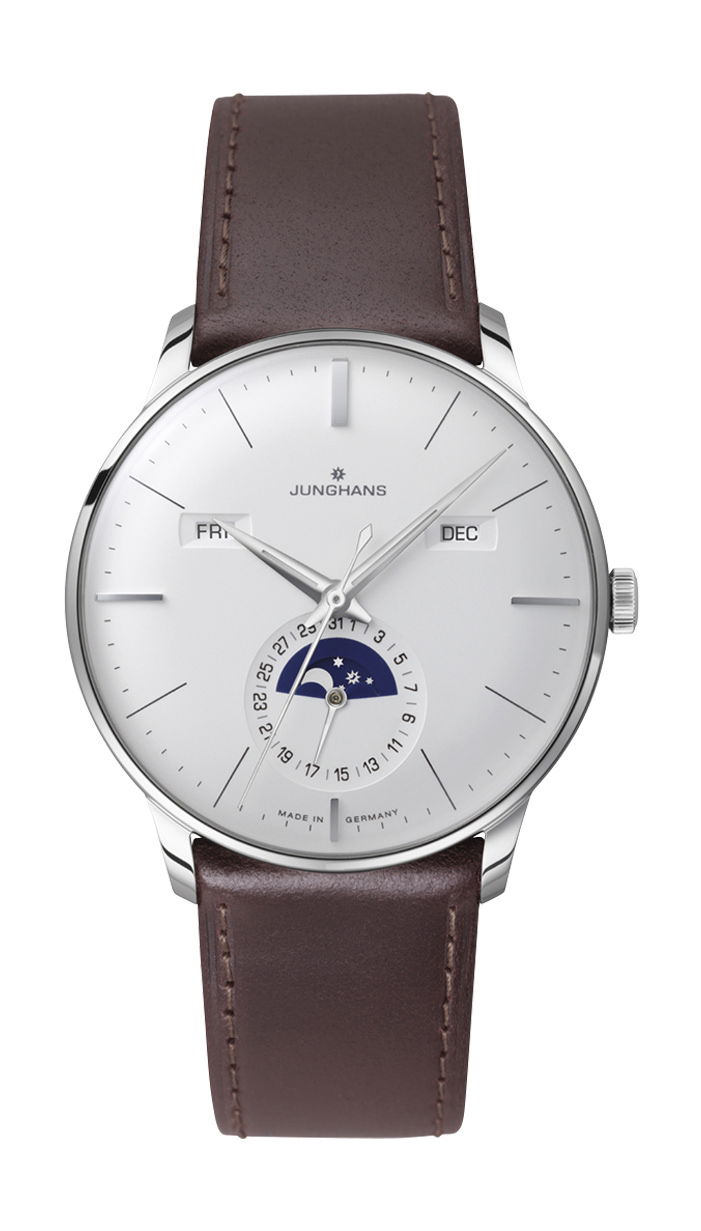 Junghans Meister Kalender, English Date luxury timepiece - detailed view