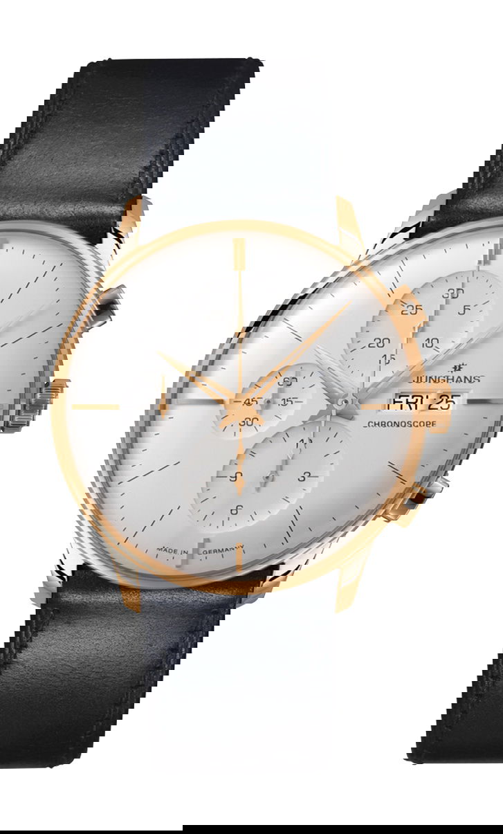 Junghans Meister Kalender, English Date luxury timepiece - detailed view