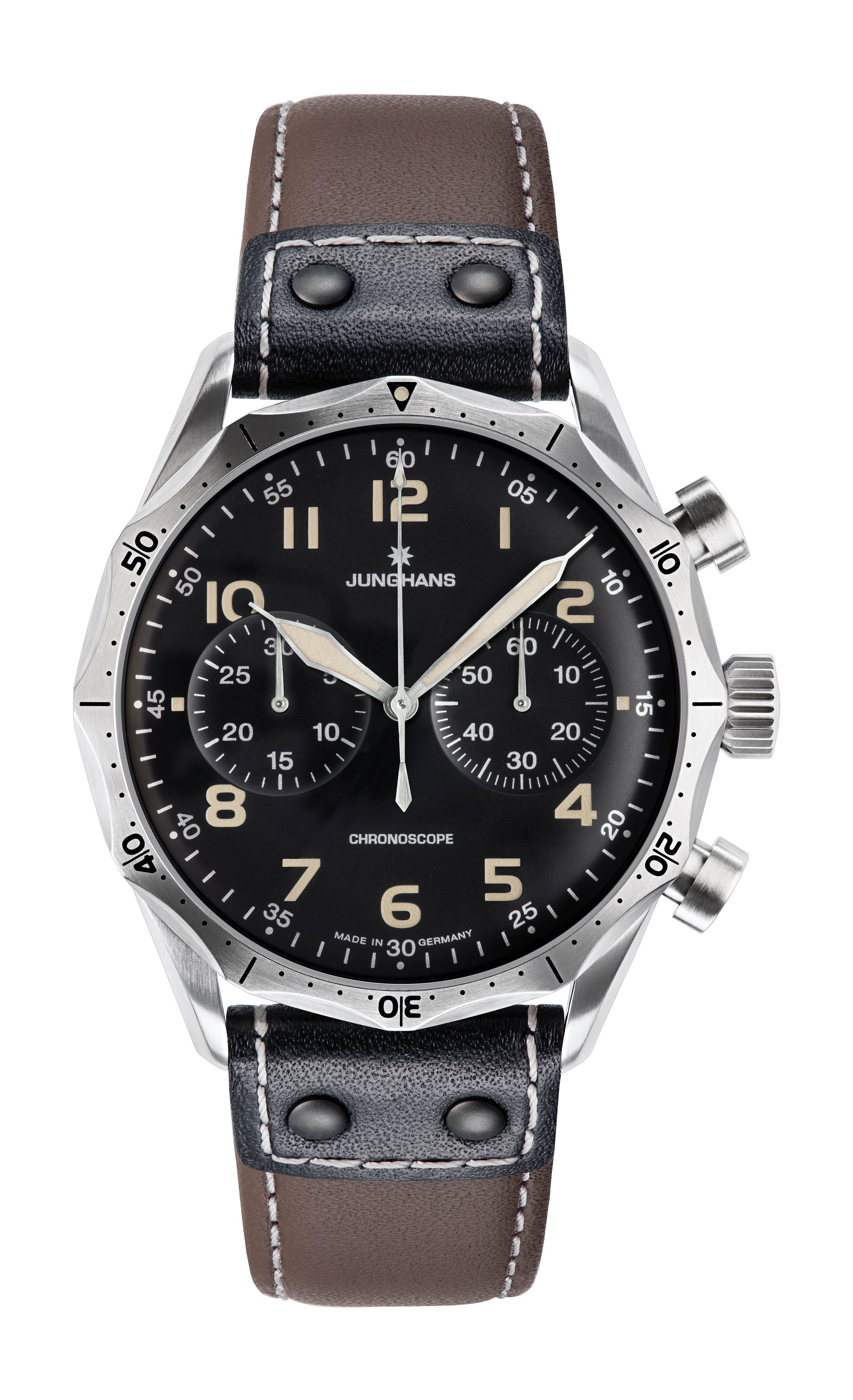 Junghans Meister Pilot luxury timepiece - detailed view