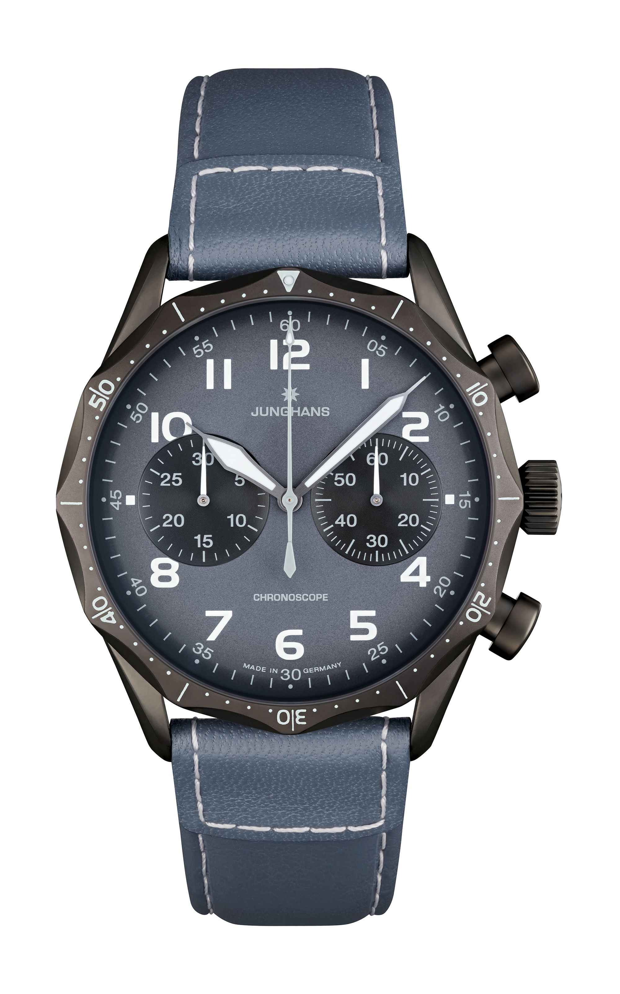 Junghans Meister Pilot luxury timepiece - detailed view