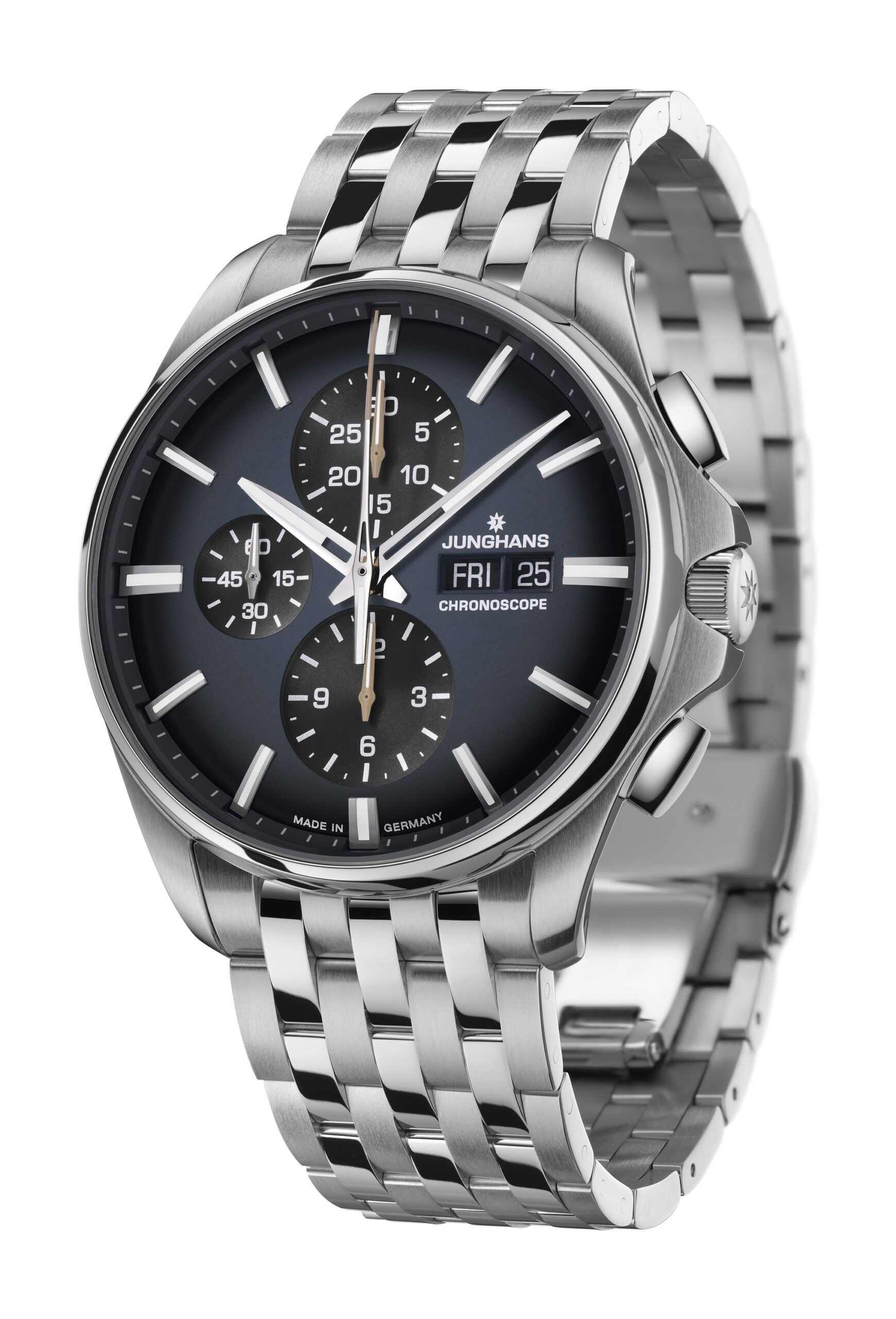 Junghans Meister S Chronoscope luxury timepiece - detailed view