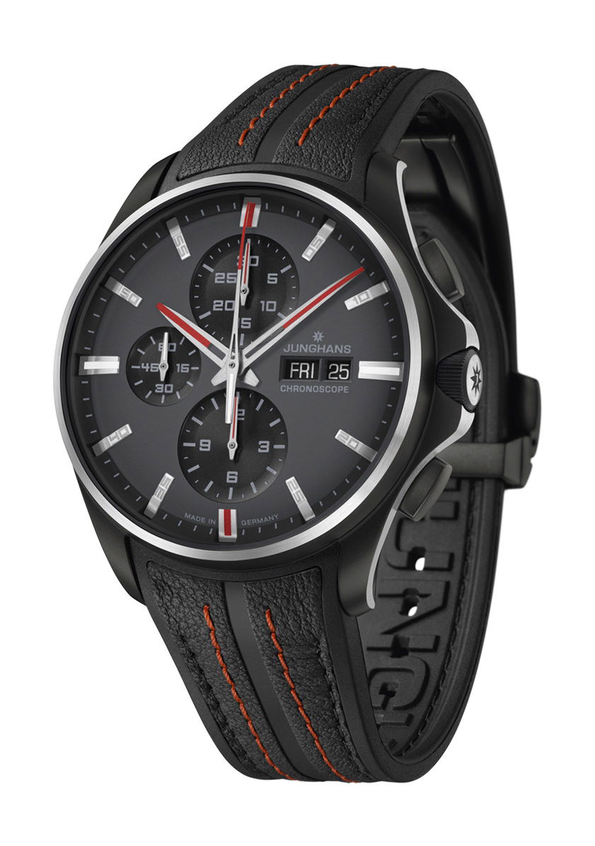 Junghans Meister S Chronoscope, English Date luxury timepiece - detailed view