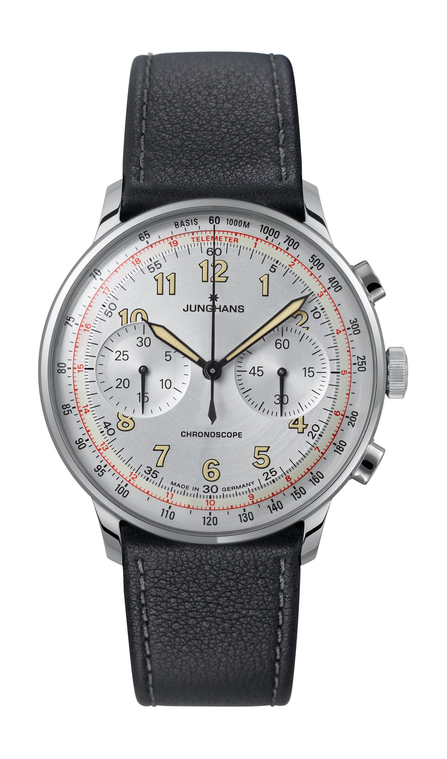 Junghans Meister Telemeter luxury timepiece - detailed view