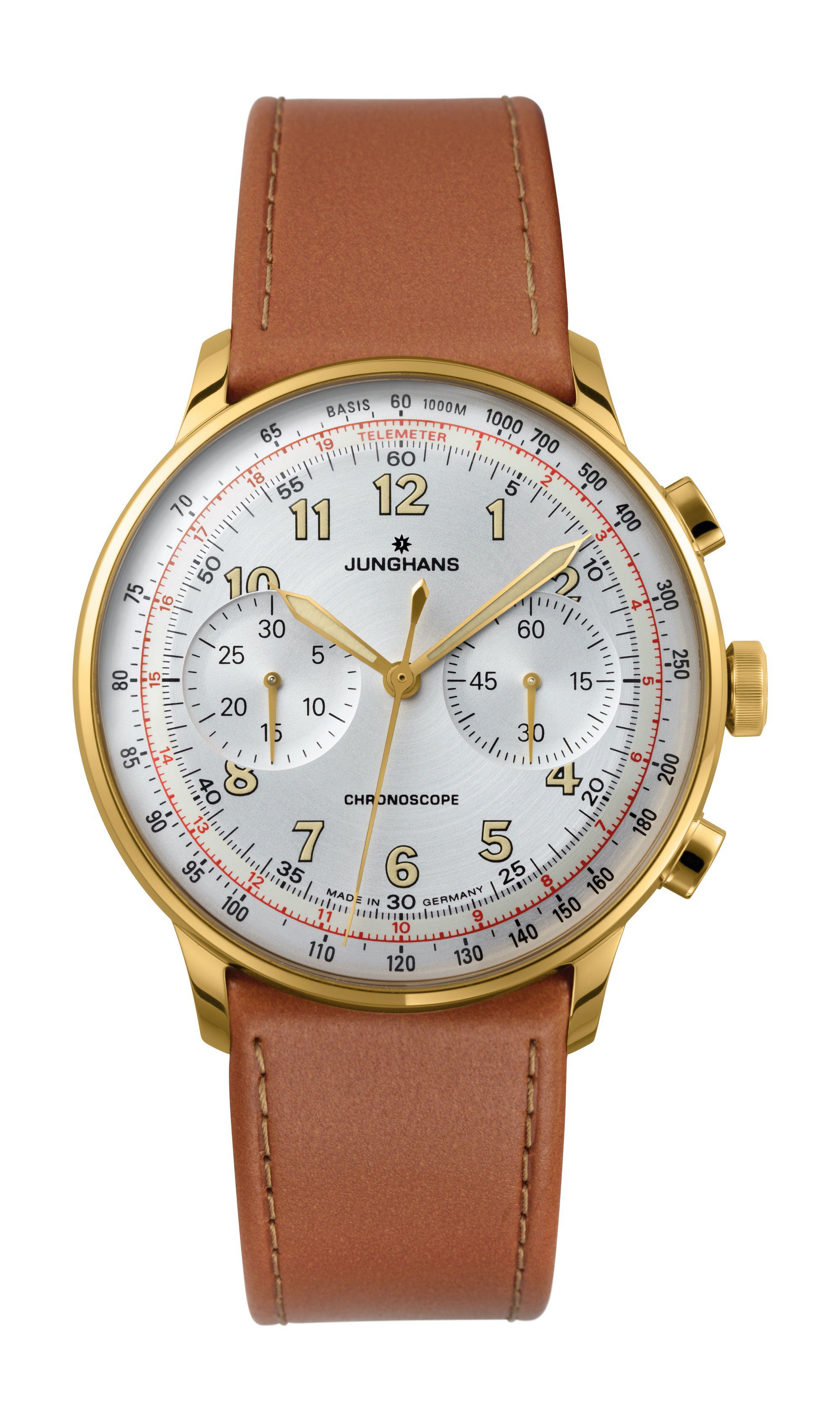 Junghans Meister Telemeter luxury timepiece - detailed view