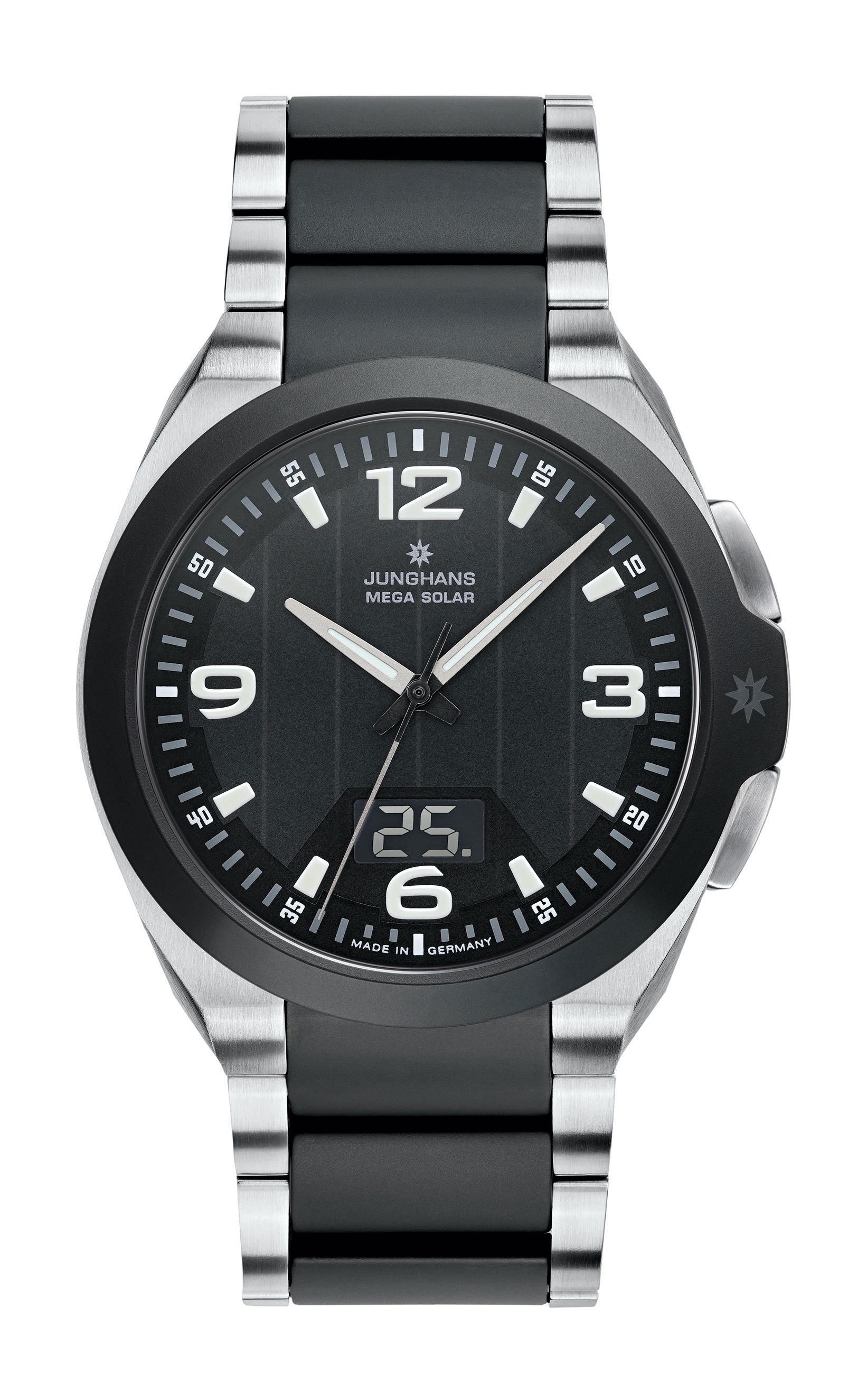 Junghans Spektrum Mega Solar luxury timepiece - detailed view