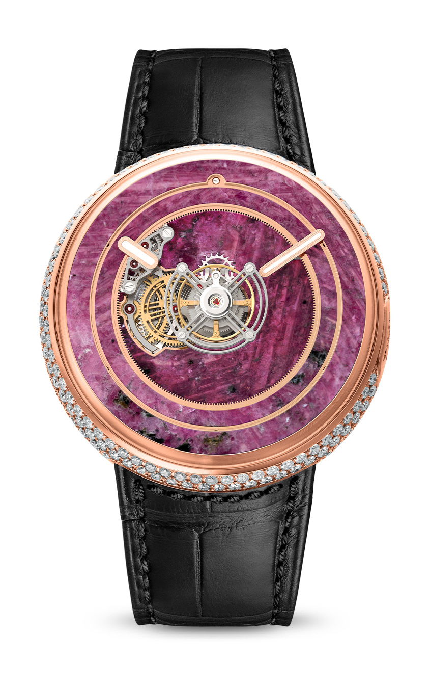 Kross Studio KS 05 Central Floating Tourbillon Ruby luxury timepiece - detailed view
