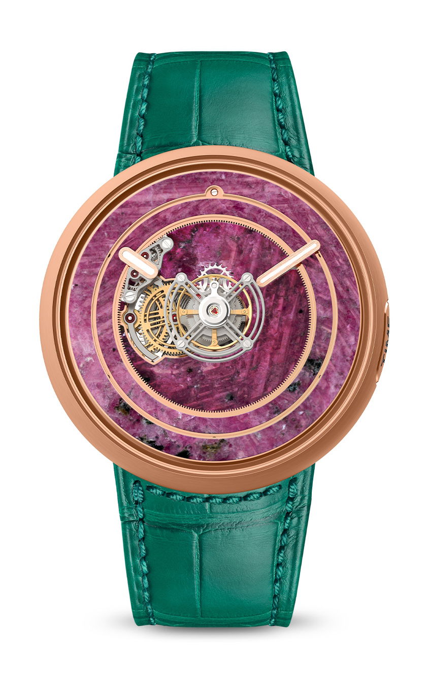 Kross Studio KS 05 Central Floating Tourbillon Ruby luxury timepiece - detailed view