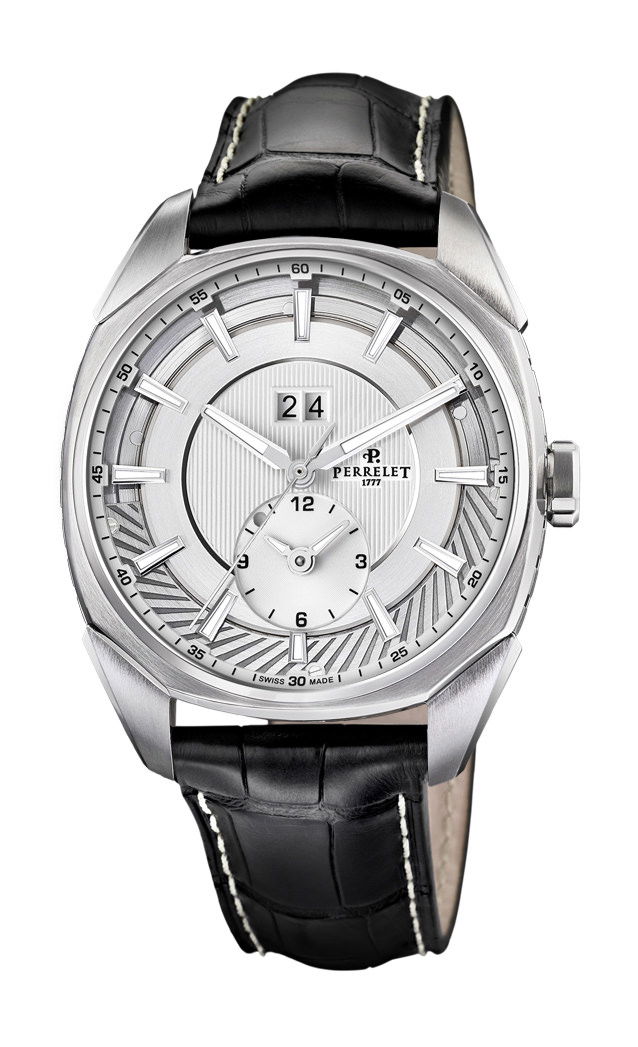 Perrelet Lab Big Date GMT luxury timepiece - detailed view