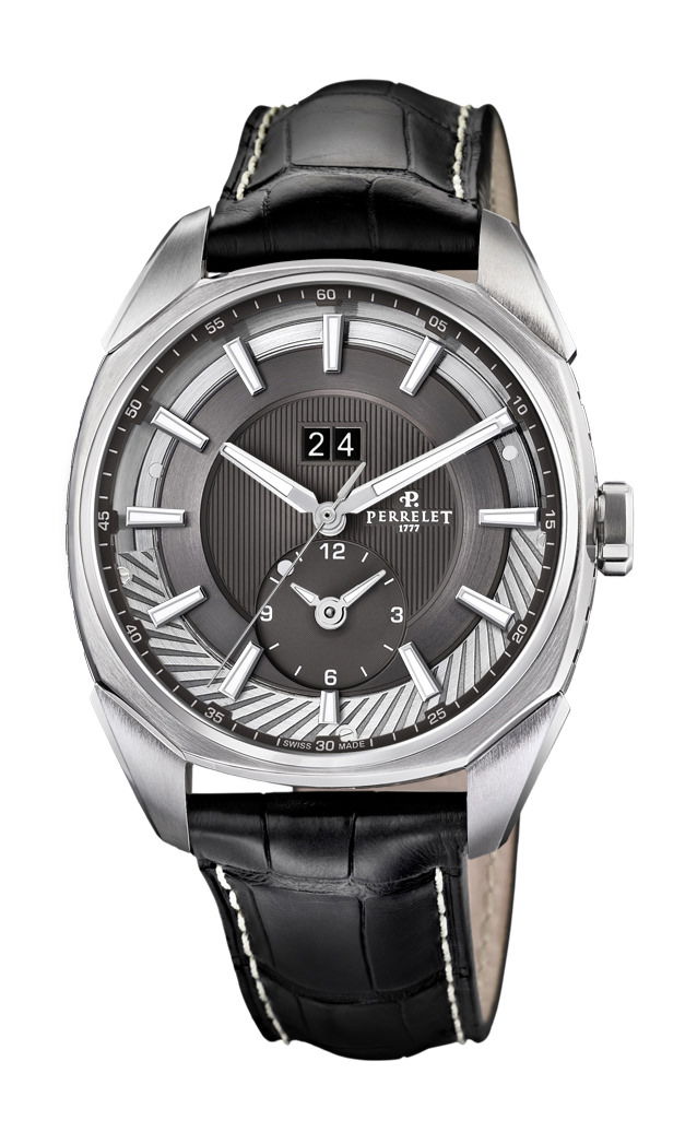 Perrelet Lab Big Date GMT luxury timepiece - detailed view