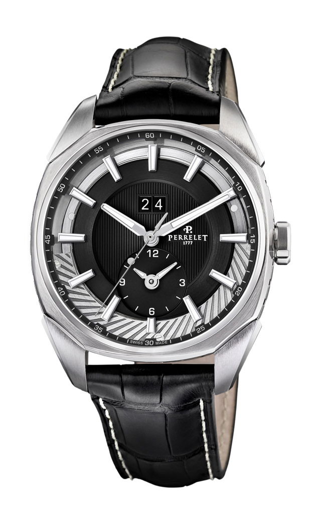 Perrelet Lab Big Date GMT luxury timepiece - detailed view