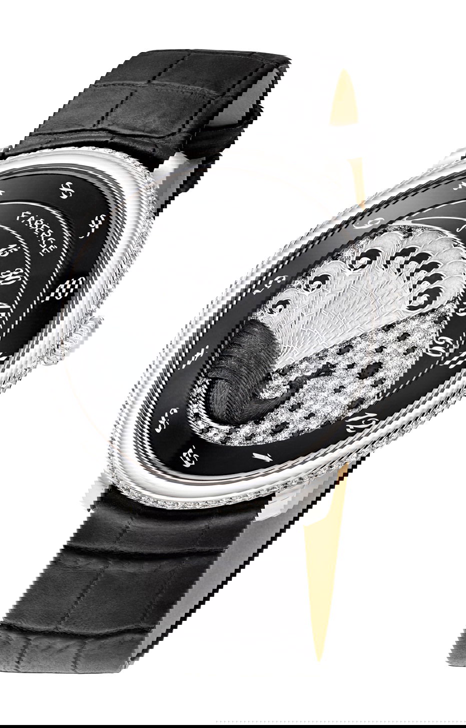 Faberge Lady Compliquée Peacock Black Sapphire watch