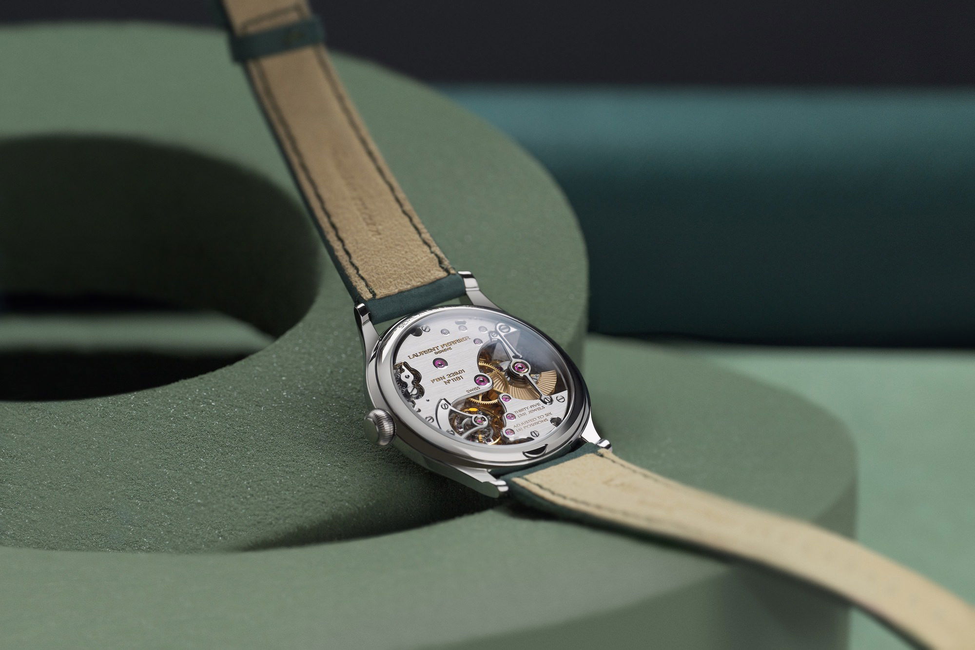 Laurent Ferrier Classic Micro-Rotor “Série Atelier” Magnetic Green - View 3
