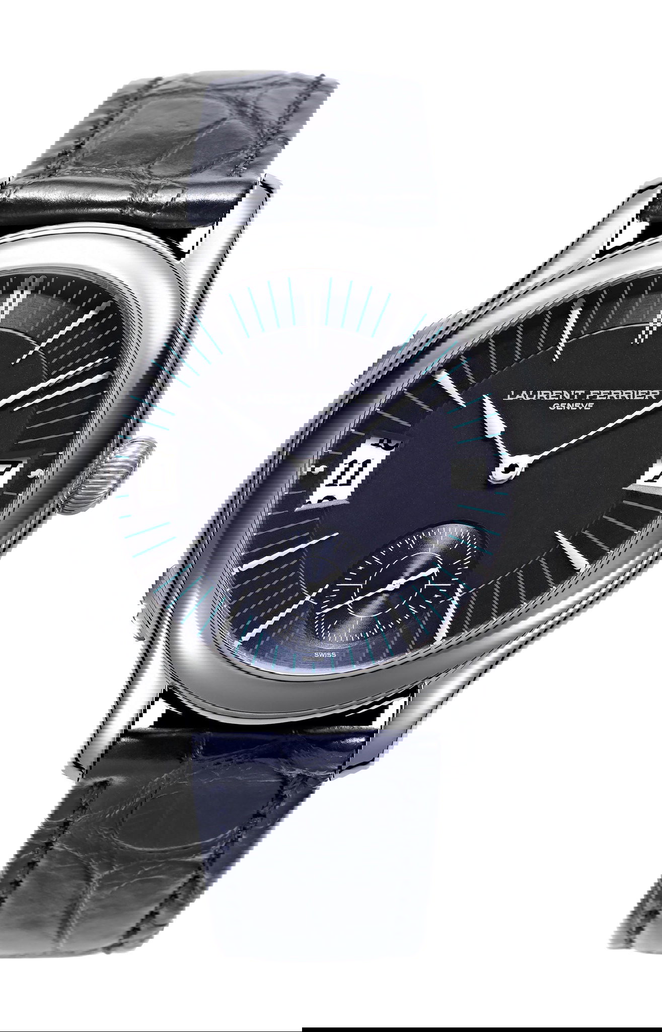 Laurent Ferrier Classic Traveller Blue luxury timepiece - detailed view