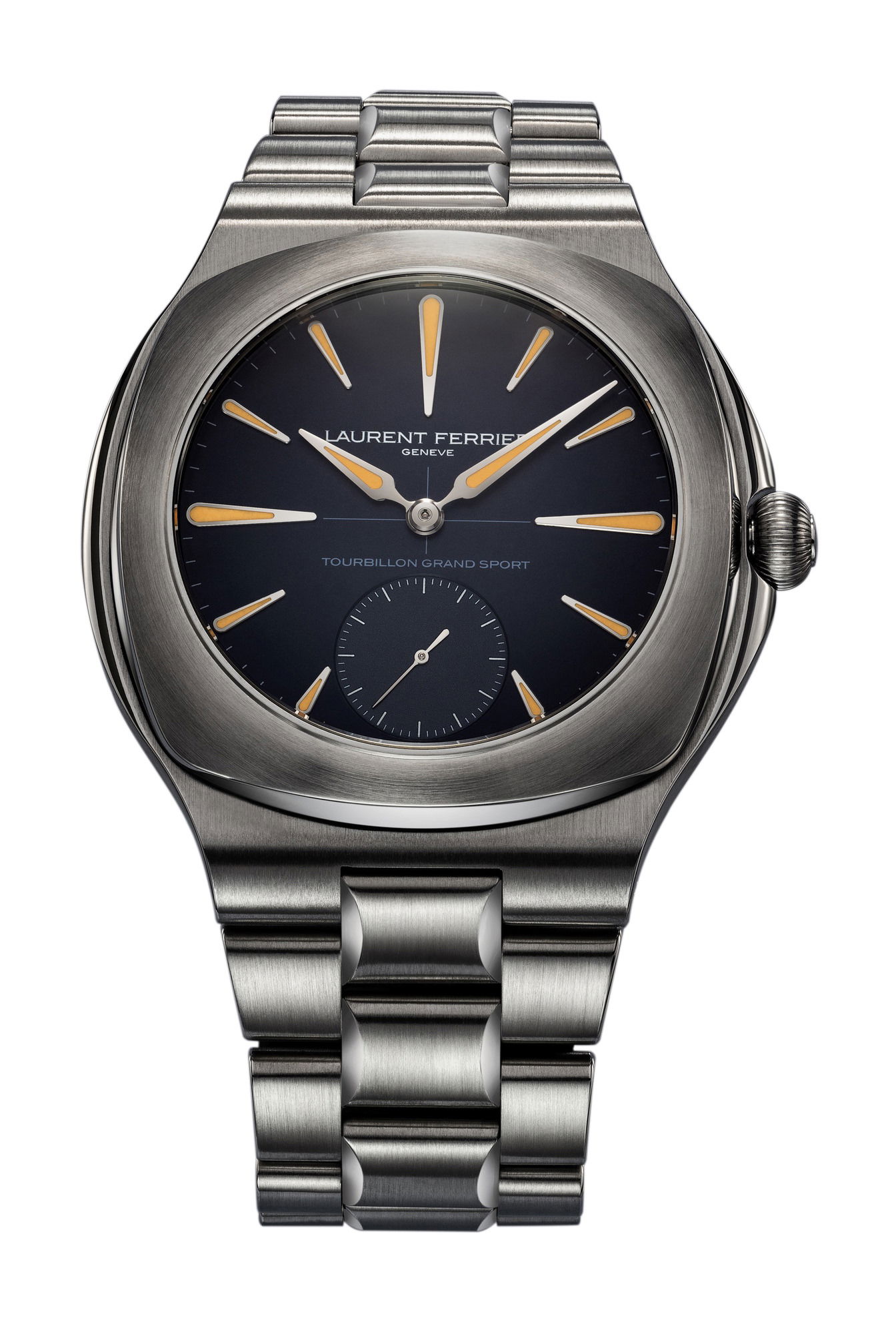 Laurent Ferrier Grand Sport Tourbillon Blue luxury timepiece - detailed view