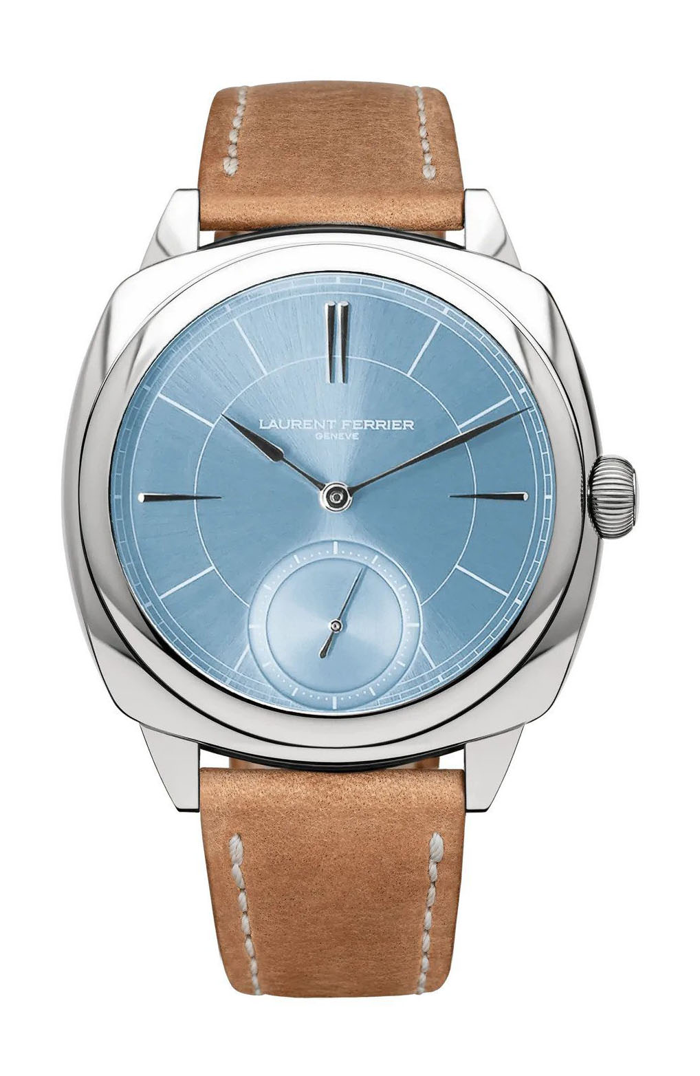 Laurent Ferrier Square Micro-Rotor Ice Blue luxury timepiece - detailed view