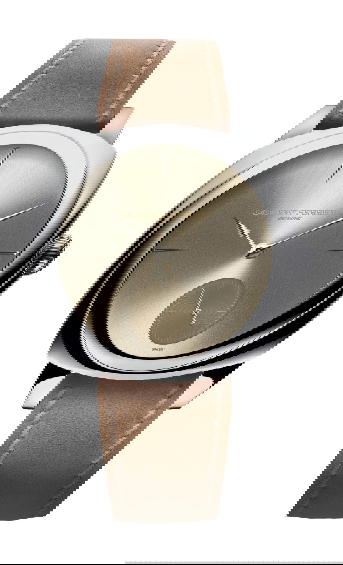 Laurent Ferrier Square Micro-Rotor Gold Toned luxury timepiece - detailed view