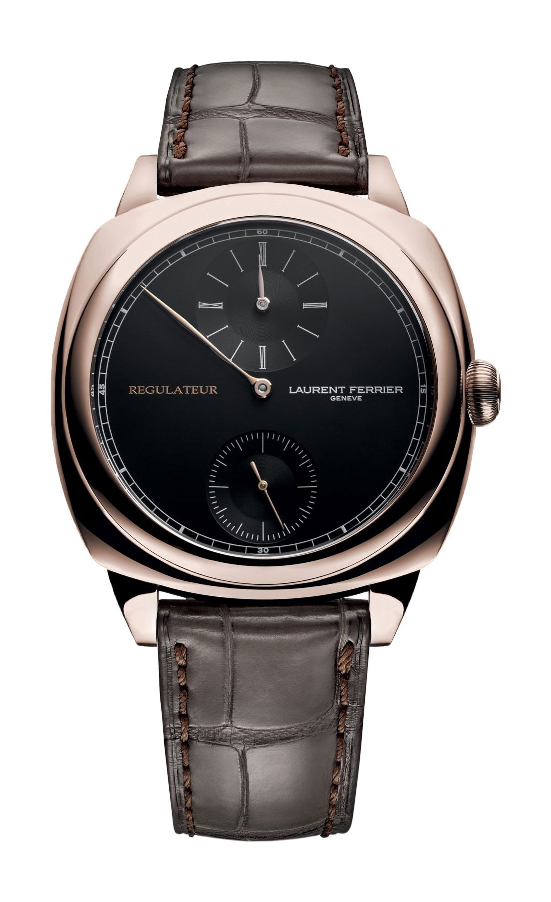 Laurent Ferrier Square Micro-Rotor Regulator luxury timepiece - detailed view
