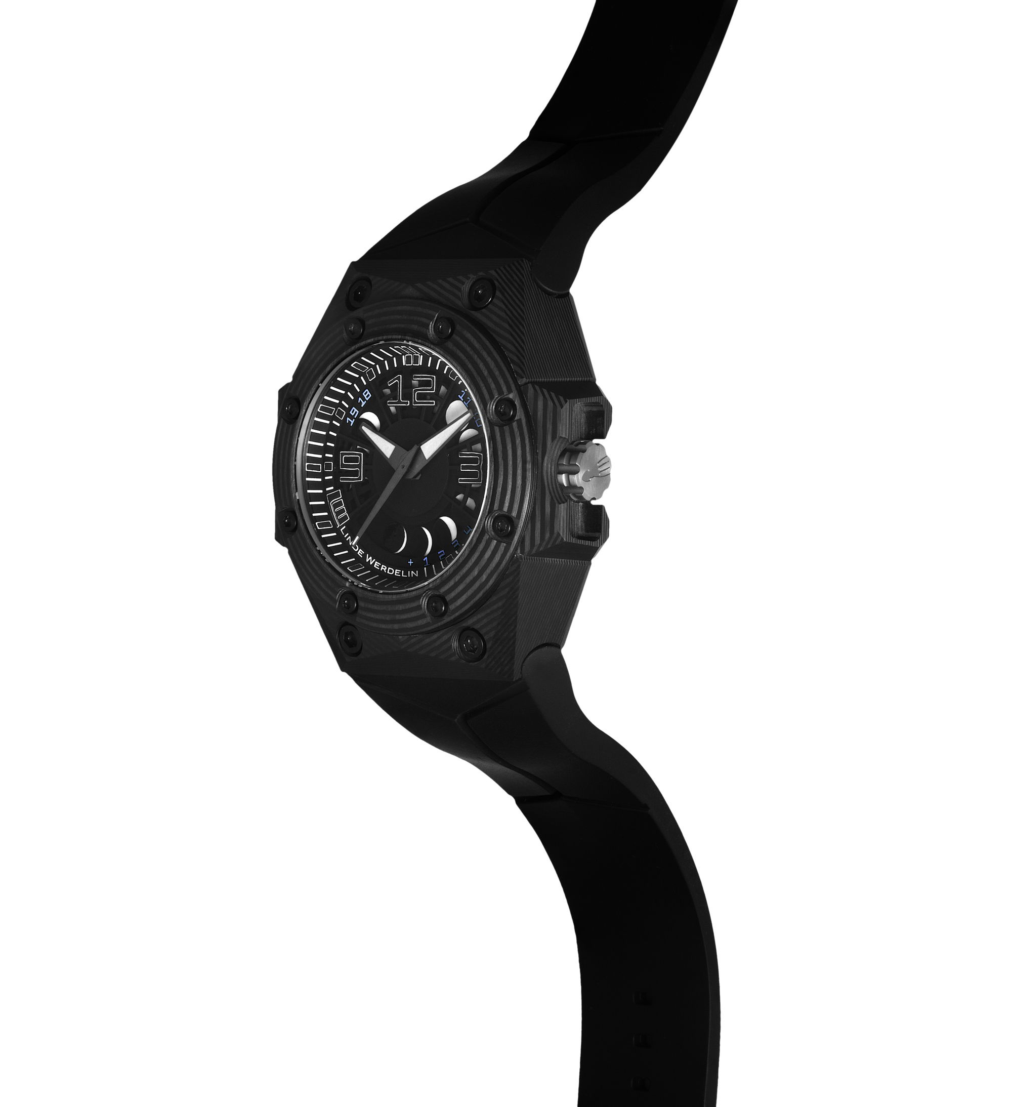 Linde Werdelin Oktopus Moon 3DTP Black Ink - View 2