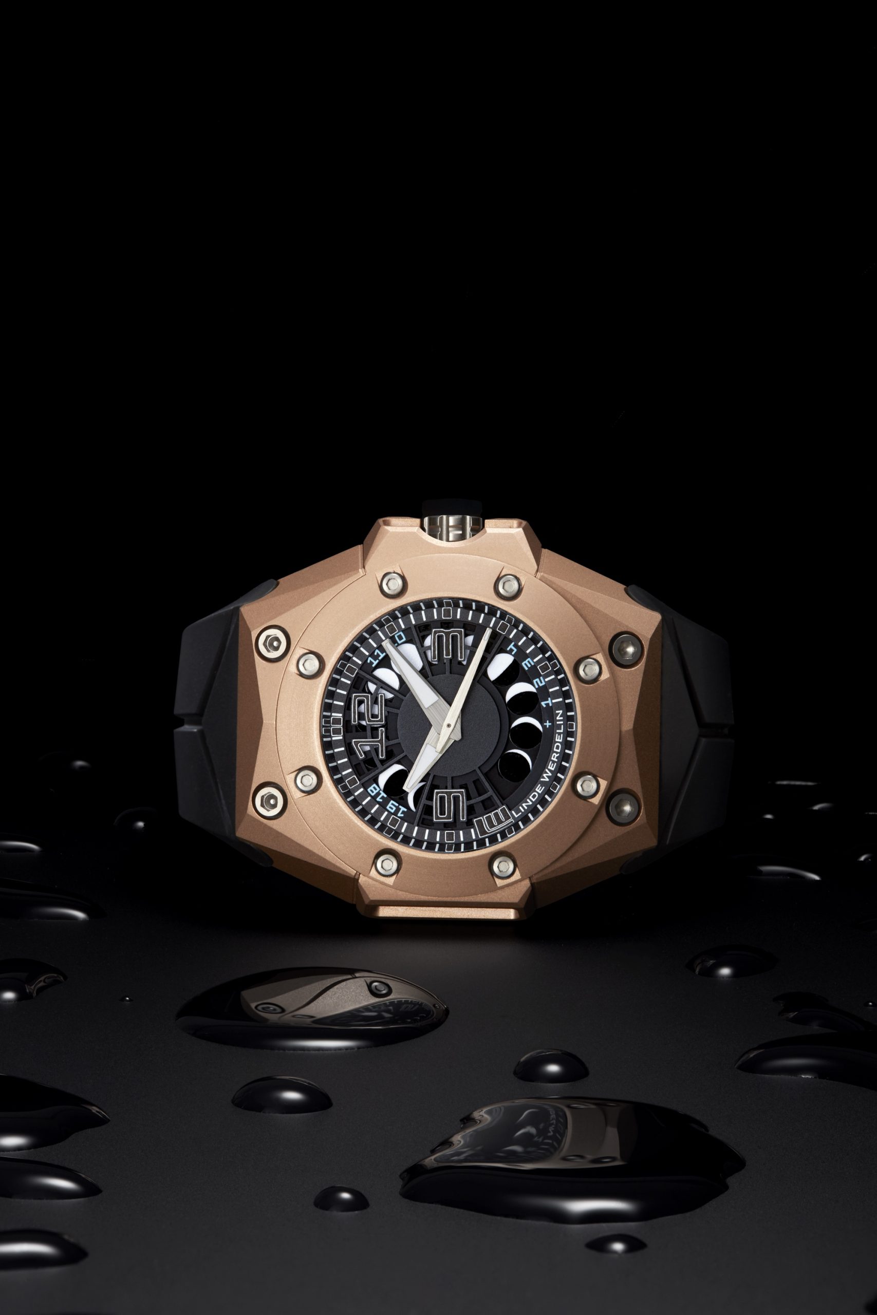 Linde Werdelin Oktopus Moon Gold Black Ink - View 2
