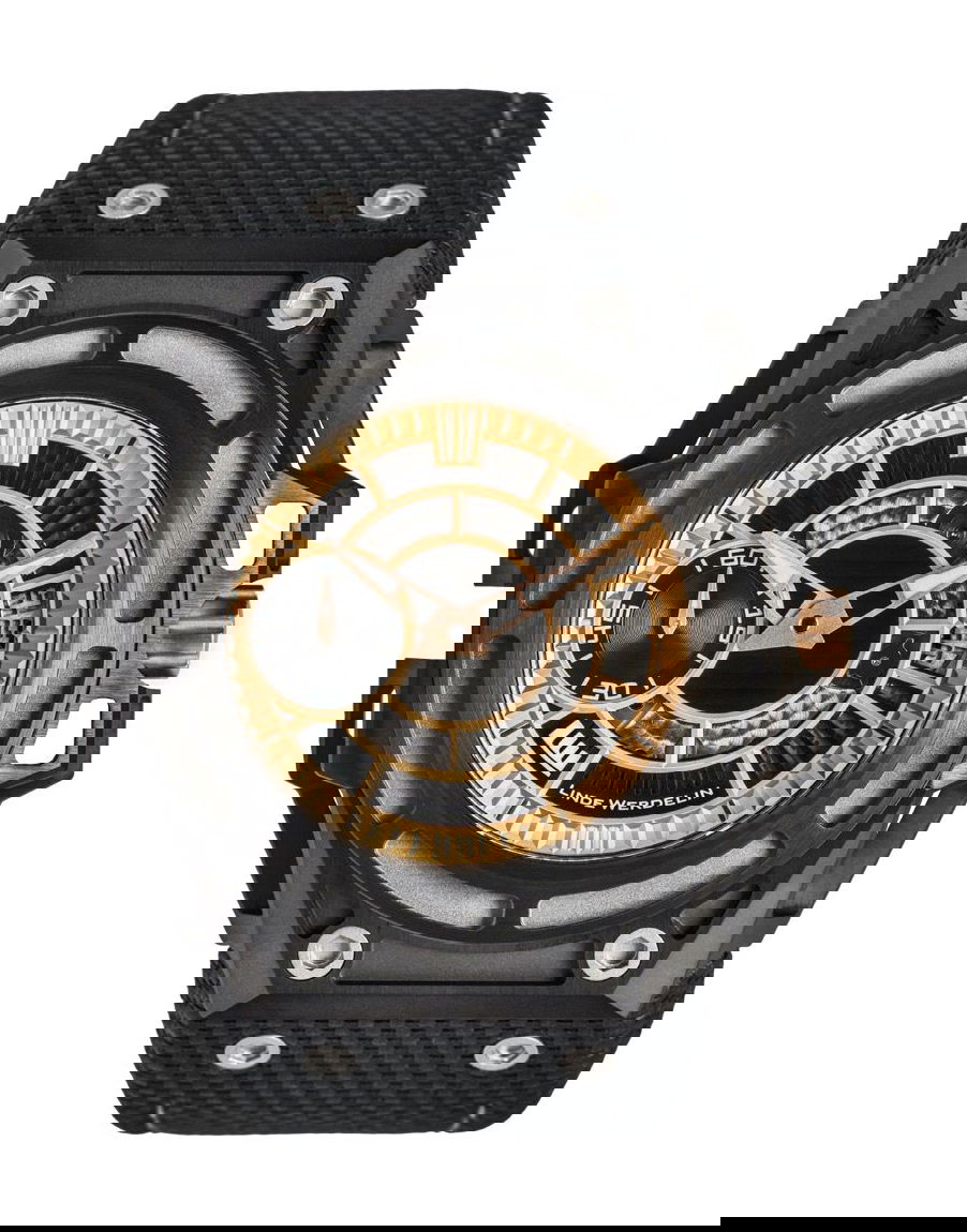 Linde Werdelin SPIDOLITE BLACK GOLD luxury timepiece - detailed view