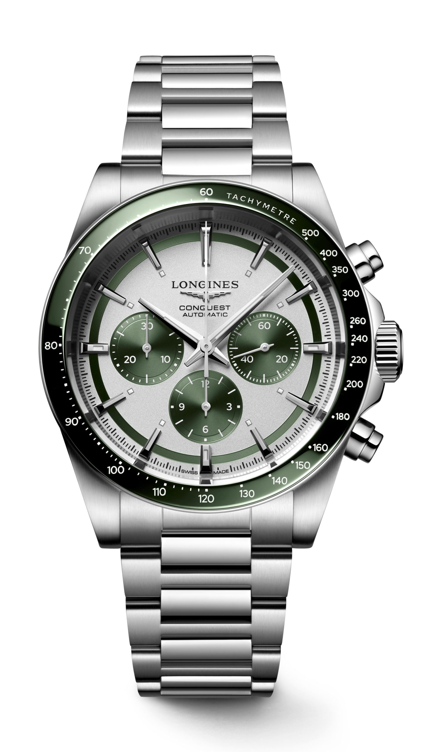 Longines Conquest Chronograph 42 luxury timepiece - detailed view