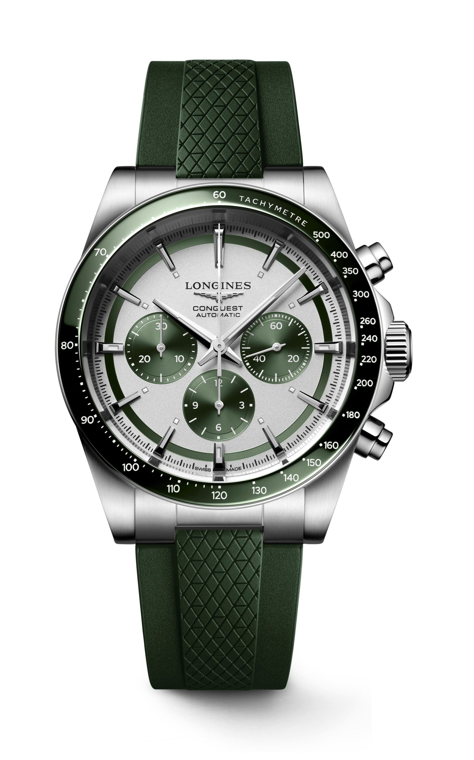 Longines Conquest Chronograph 42 luxury timepiece - detailed view