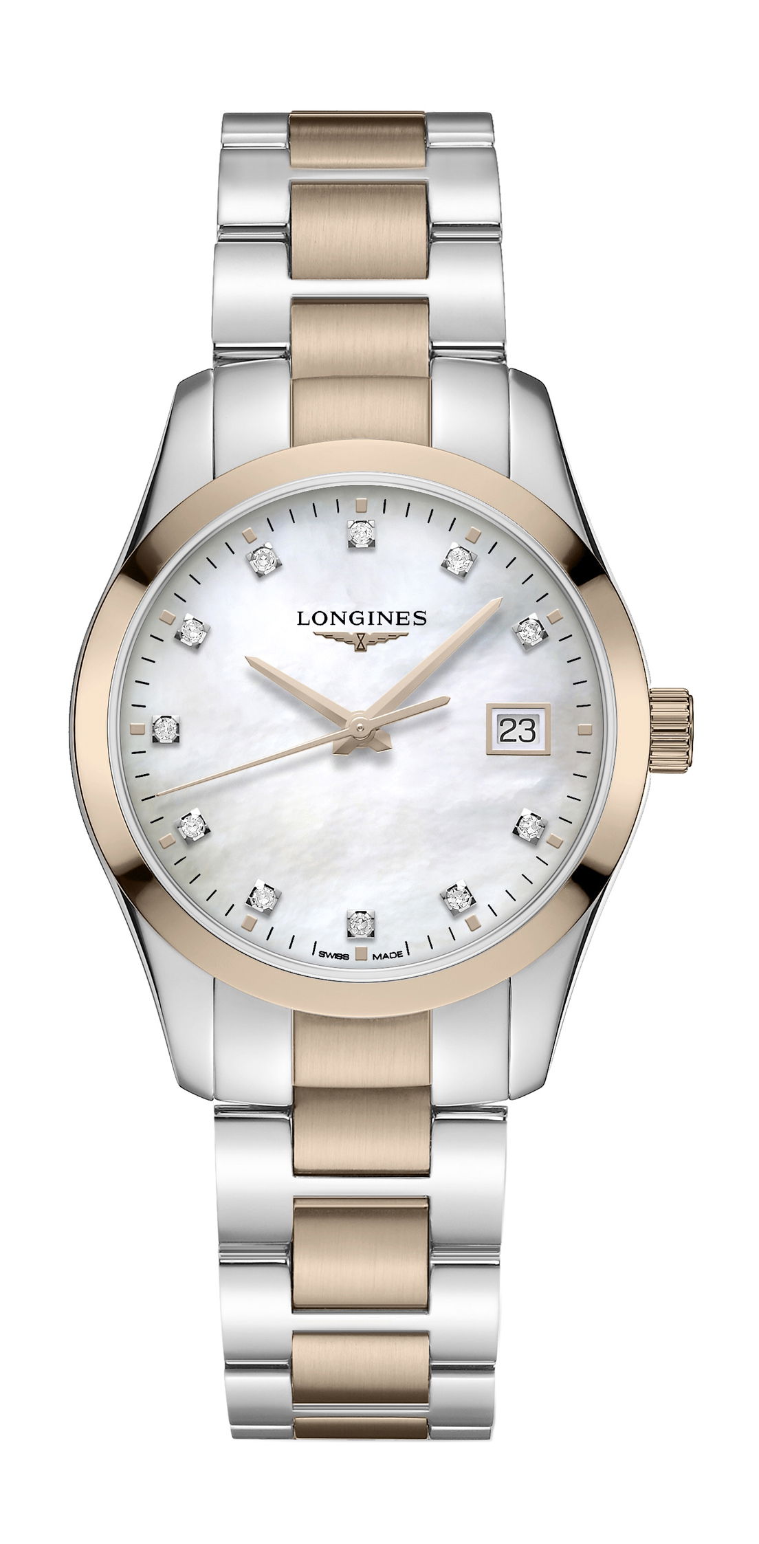 Longines Conquest Classic 34 luxury timepiece - detailed view