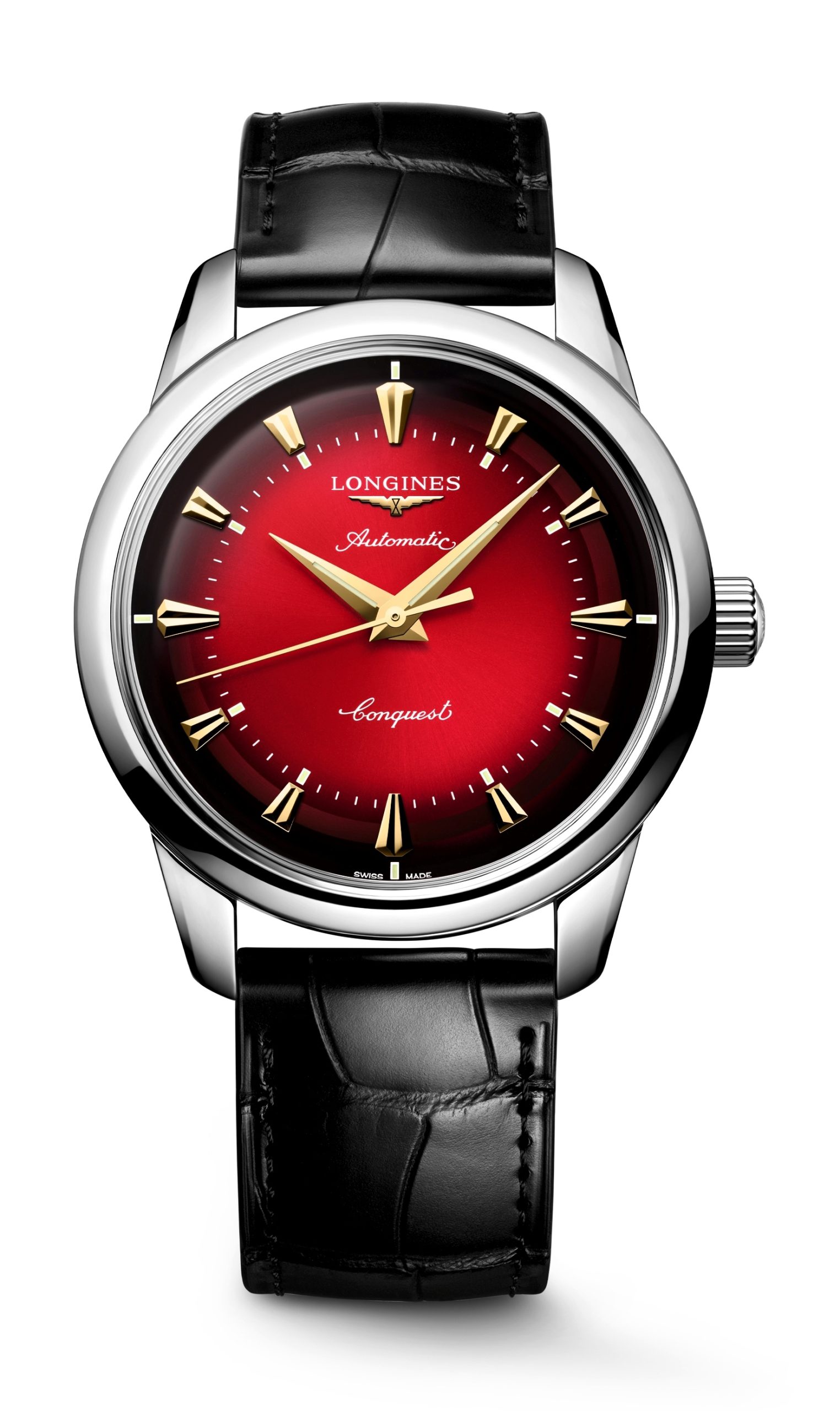 Longines Conquest Heritage Year of the Snake luxury timepiece - detailed view