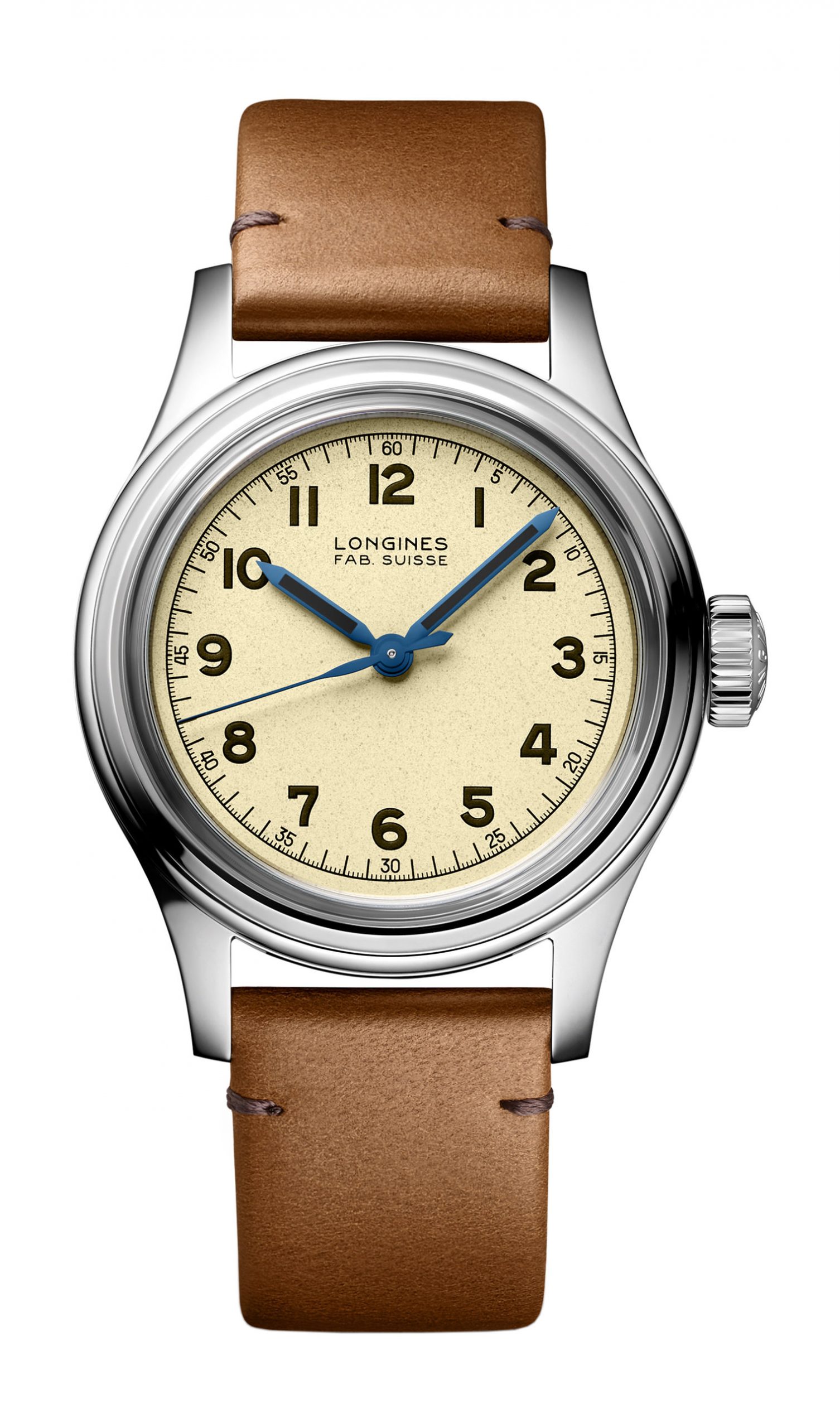 Longines Heritage Military Marine Nationale luxury timepiece - detailed view