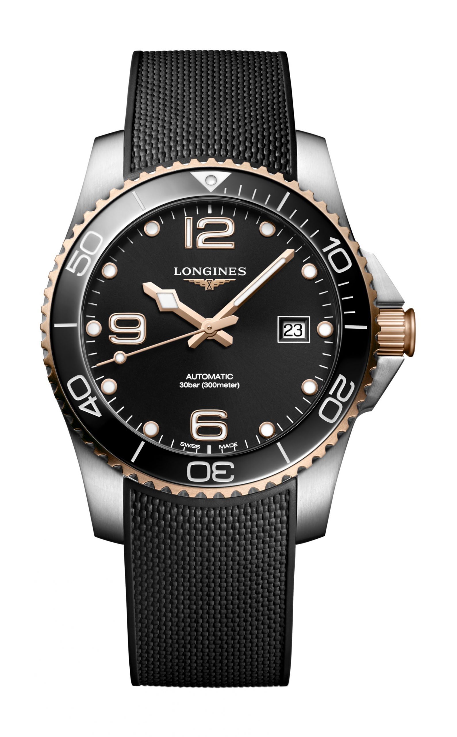 Longines HydroConquest 41 luxury timepiece - detailed view