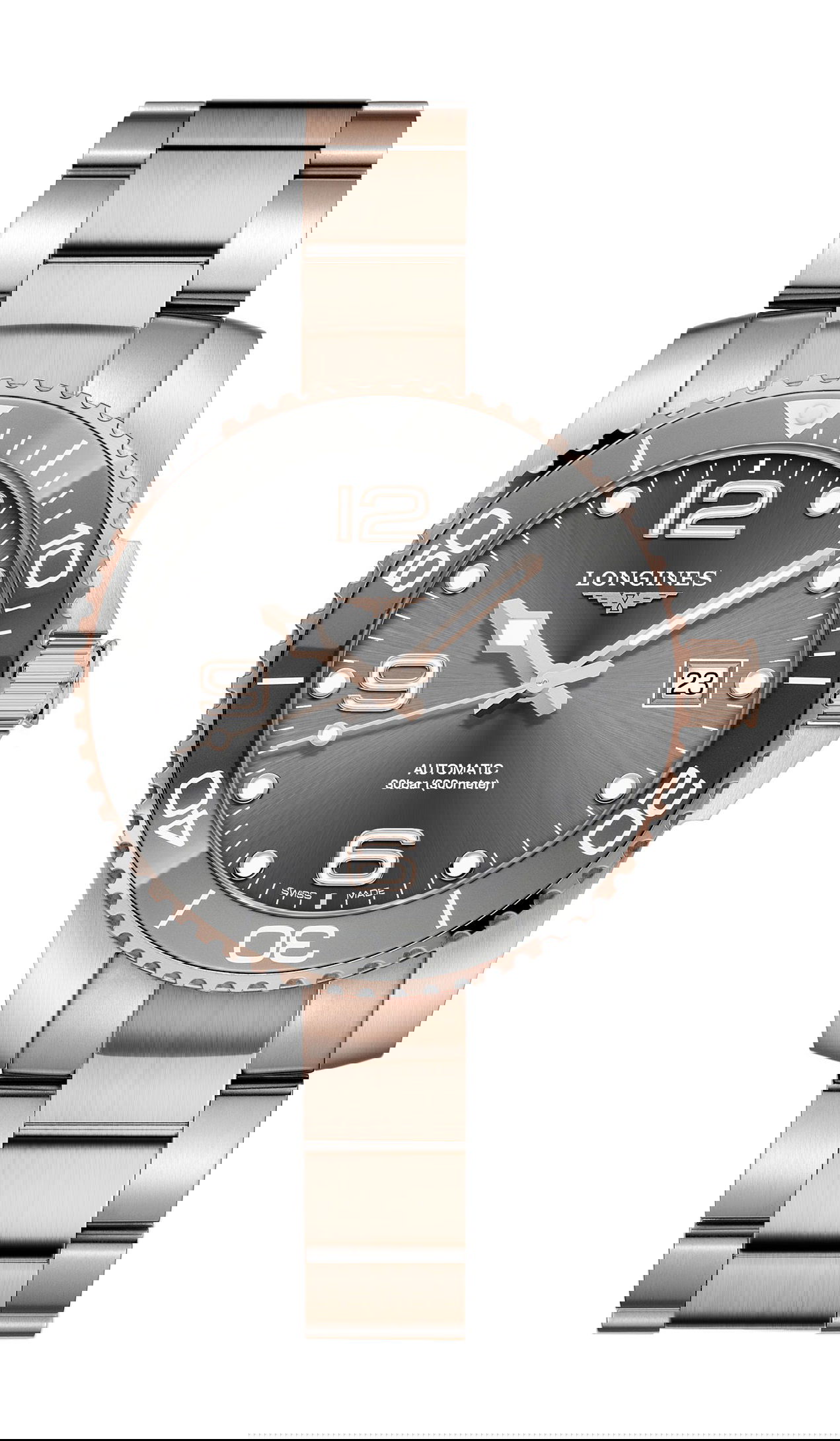 Longines HydroConquest 41 luxury timepiece - detailed view