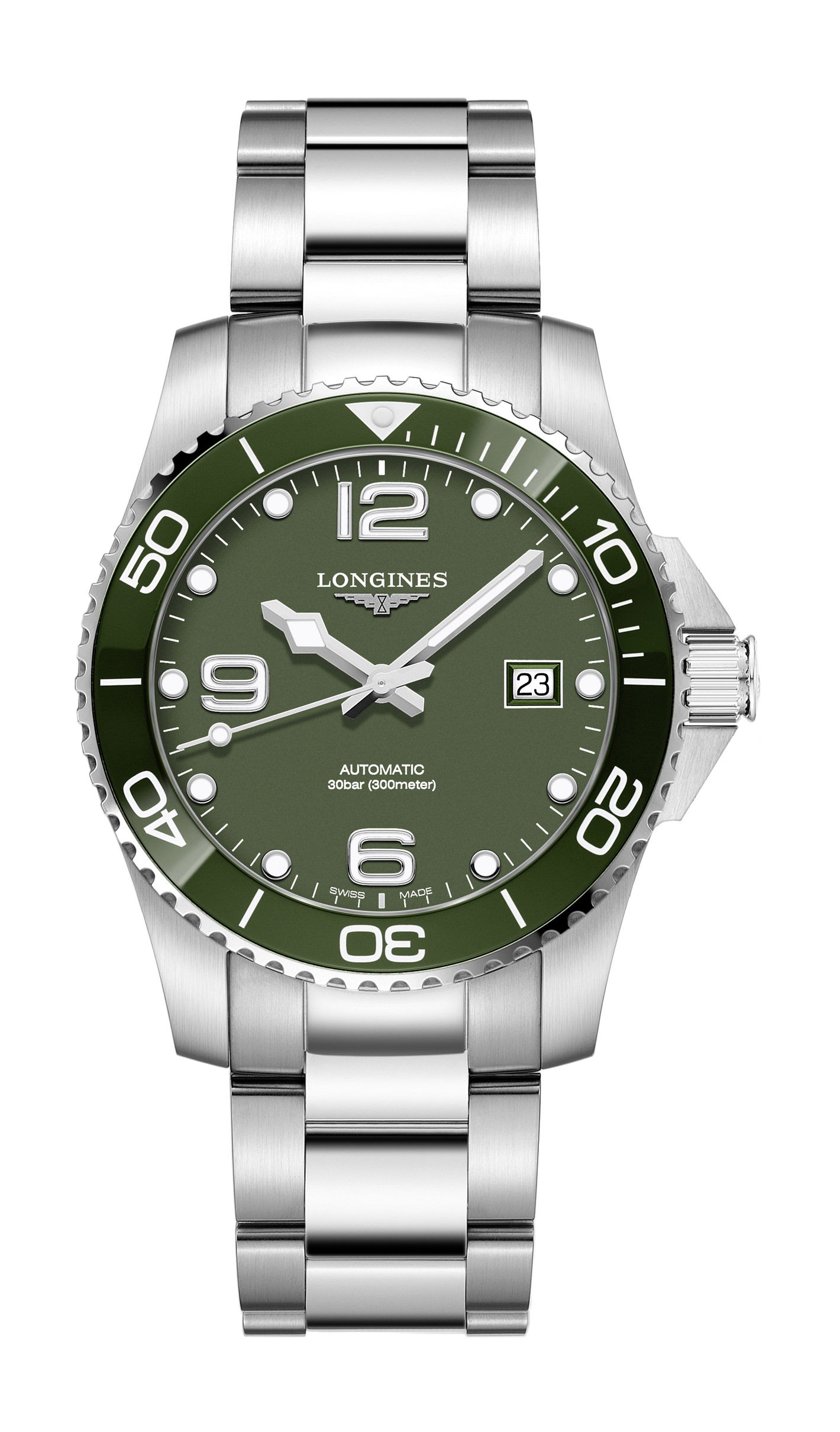 Longines HydroConquest 41 luxury timepiece - detailed view