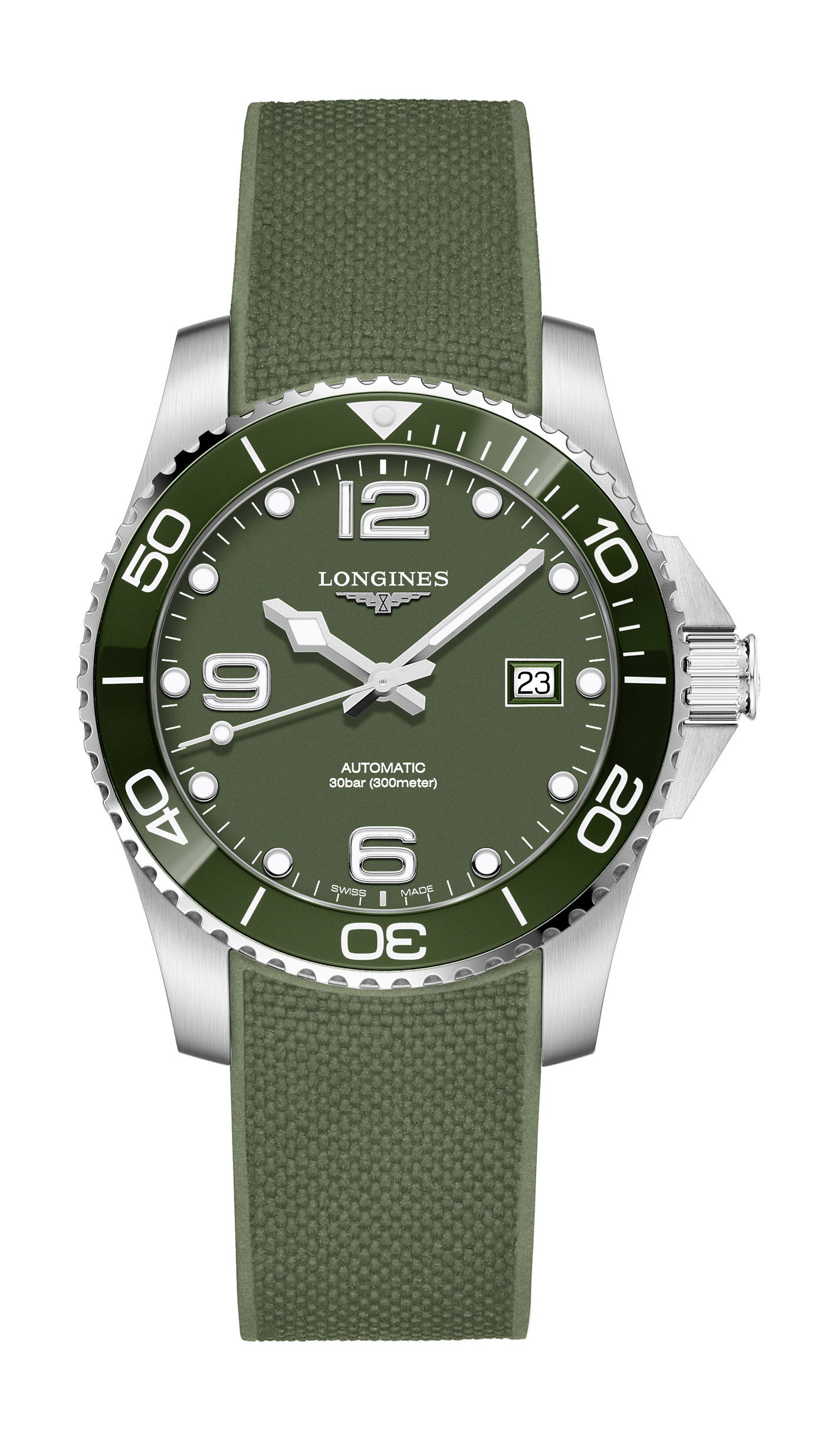 Longines HydroConquest 41 luxury timepiece - detailed view
