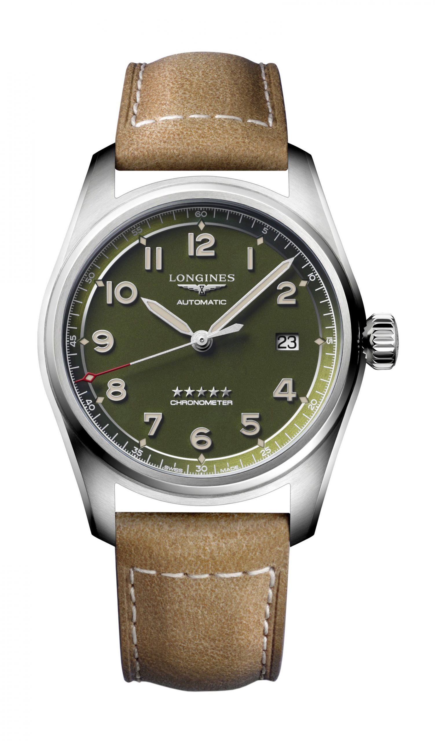 Longines Spirit luxury timepiece - detailed view