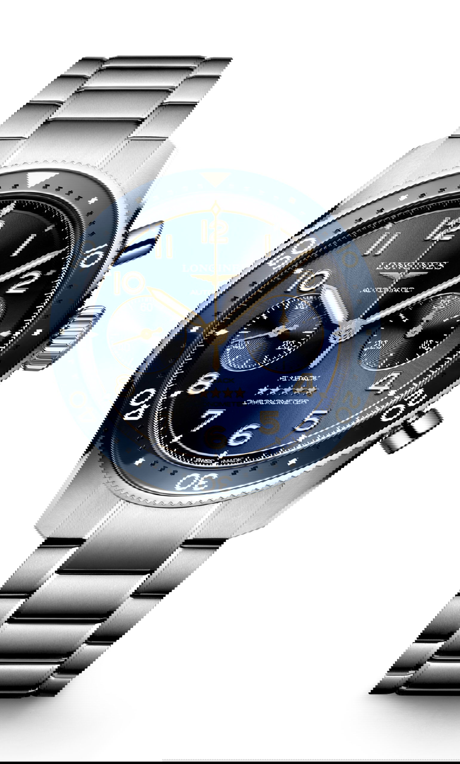 Longines Spirit Flyback “Pioneering Flyback Chronographs” luxury timepiece - detailed view