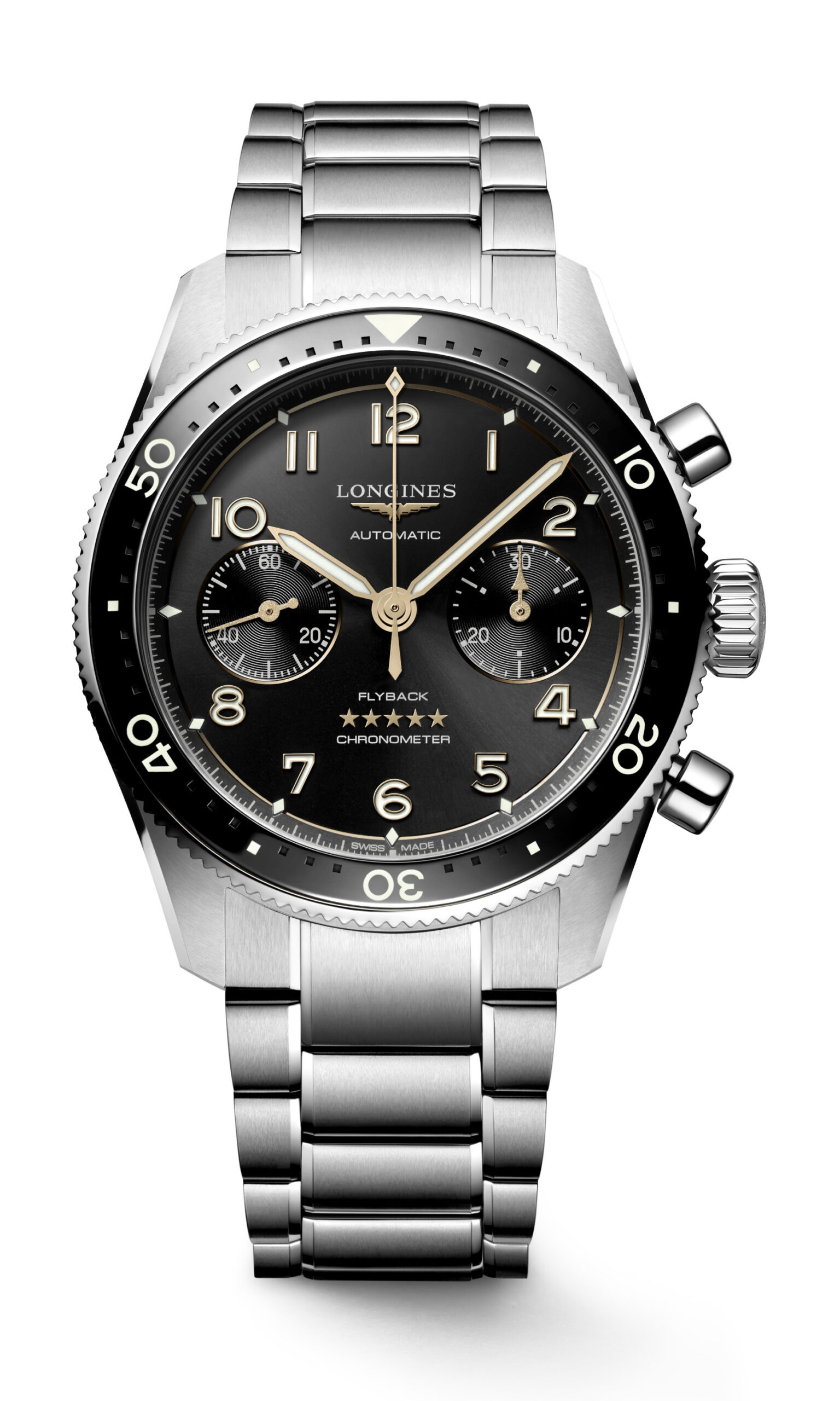 Longines Spirit Flyback “Pioneering Flyback Chronographs” luxury timepiece - detailed view