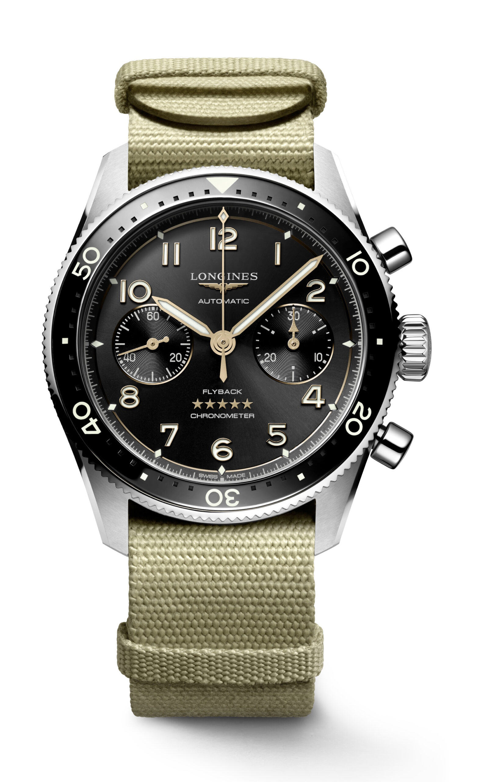 Longines Spirit Flyback “Pioneering Flyback Chronographs” luxury timepiece - detailed view