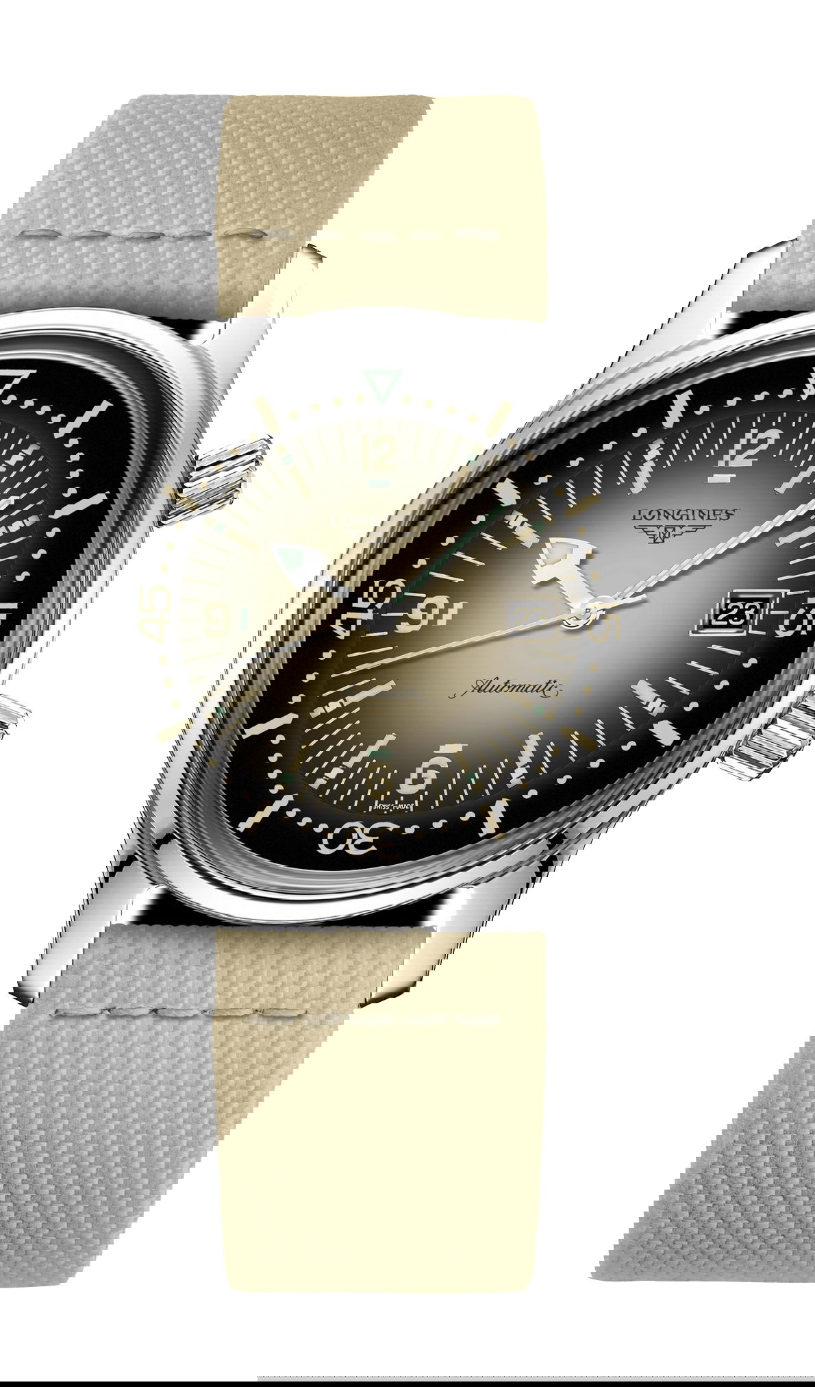 Longines Legend Diver luxury timepiece - detailed view