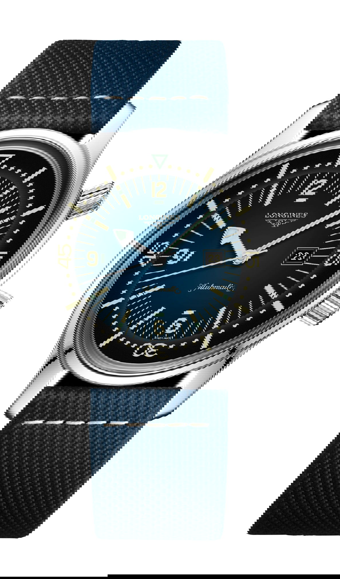 Longines Legend Diver luxury timepiece - detailed view