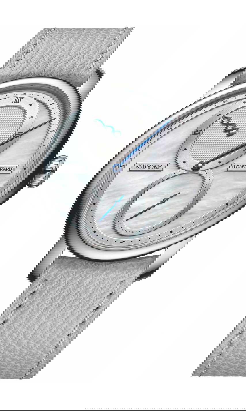 Louis Erard Excellence Le Régulateur Louis Erard x Kudoke White Mop luxury timepiece - detailed view