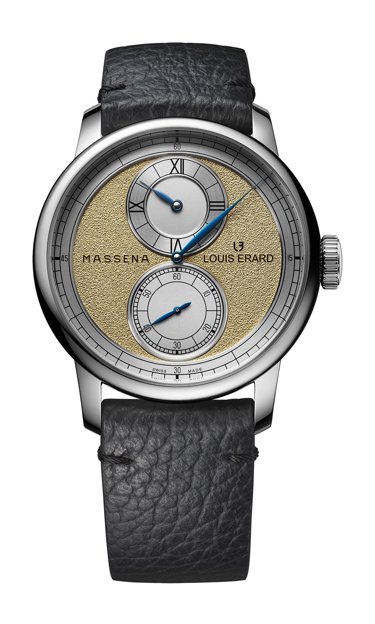 Louis Erard Excellence Le Régulateur Louis Erard x Massena LAB luxury timepiece - detailed view