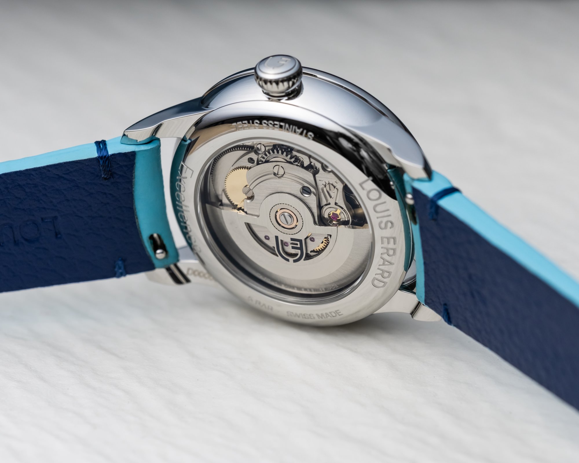 Louis Erard Excellence Petite Seconde Bleu Glacier - View 3