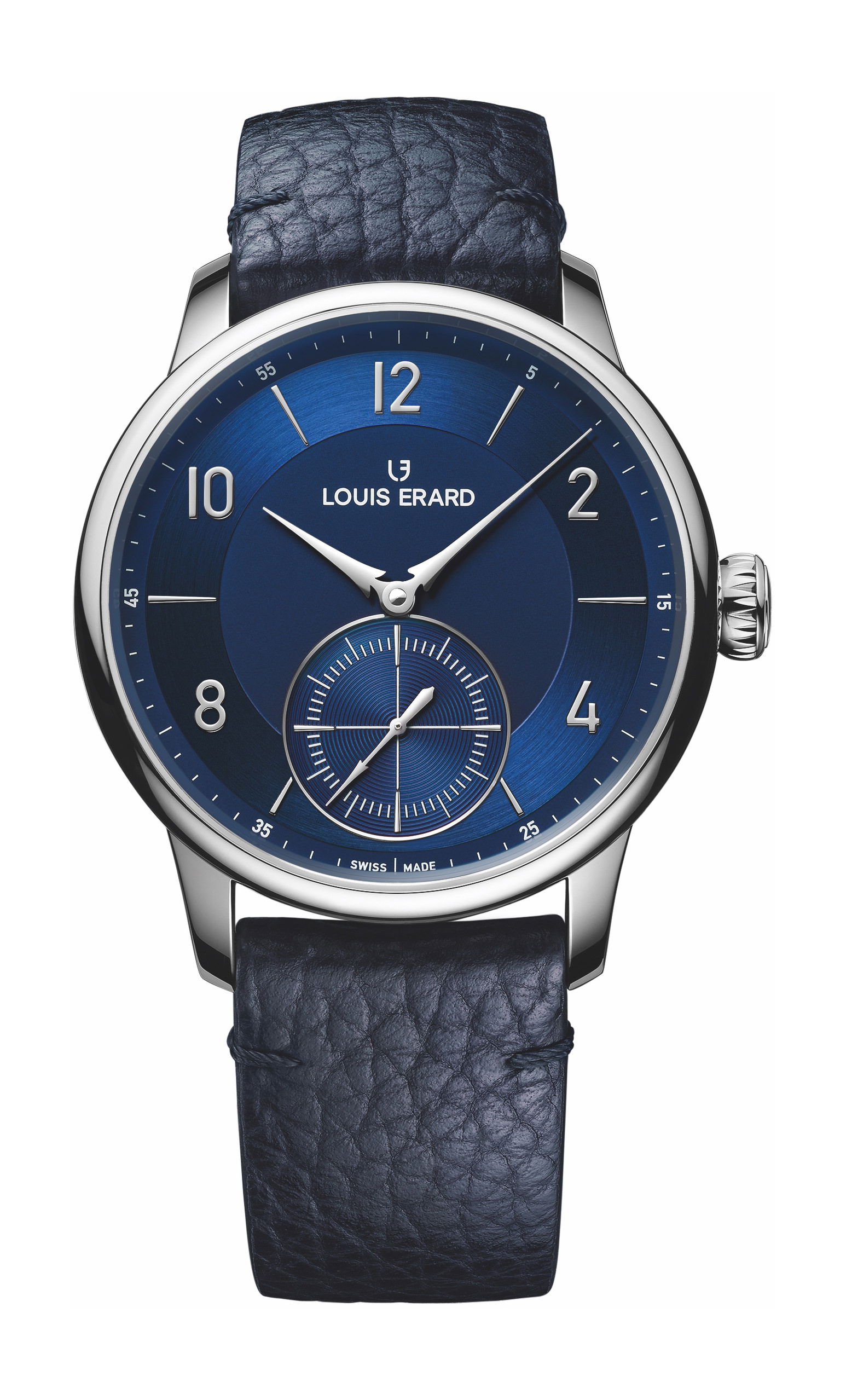 Louis Erard Excellence Petite Seconde Bleu Nuit luxury timepiece - detailed view