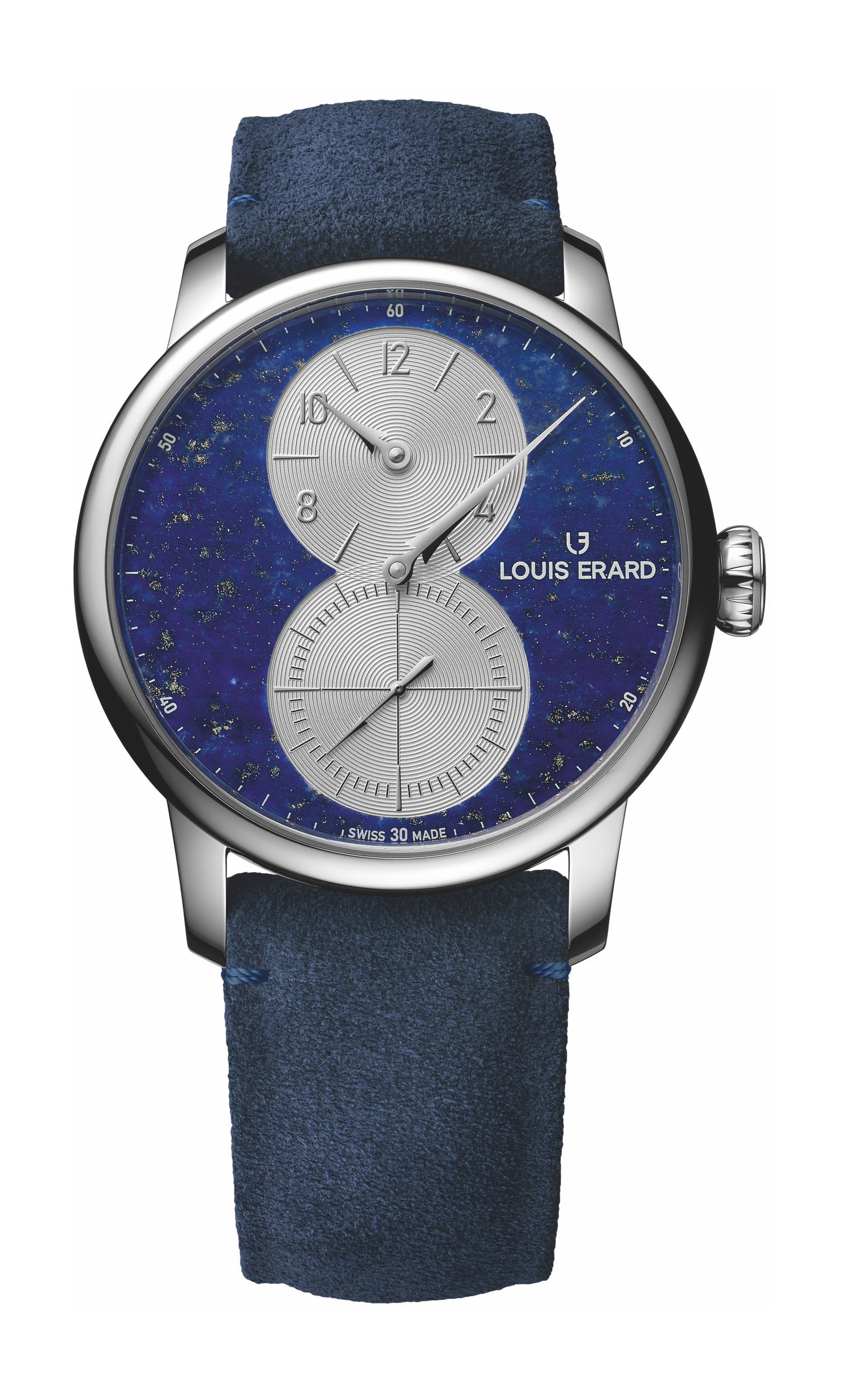 Louis Erard Excellence Régulateur Lapis Lazuli luxury timepiece - detailed view